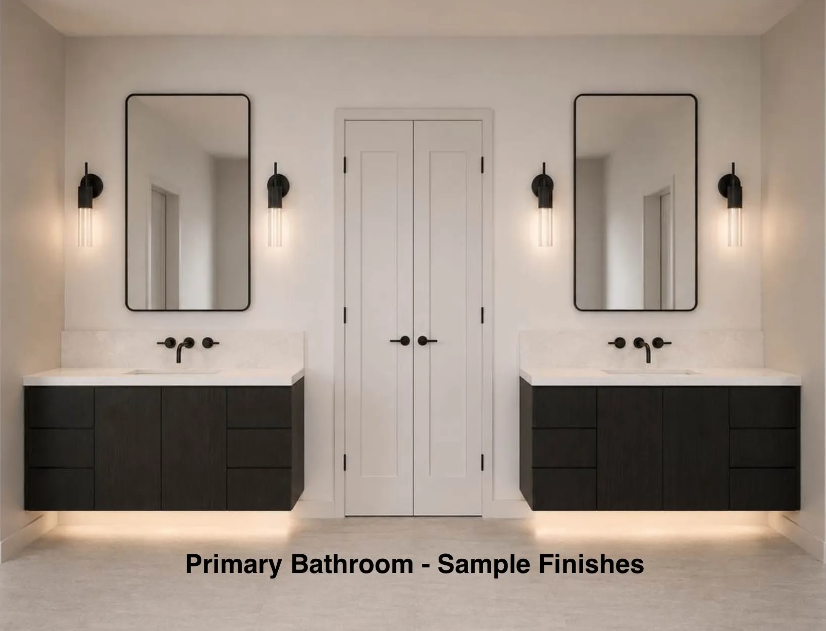 Primary Bathroom Vanities - Sample Finishes
