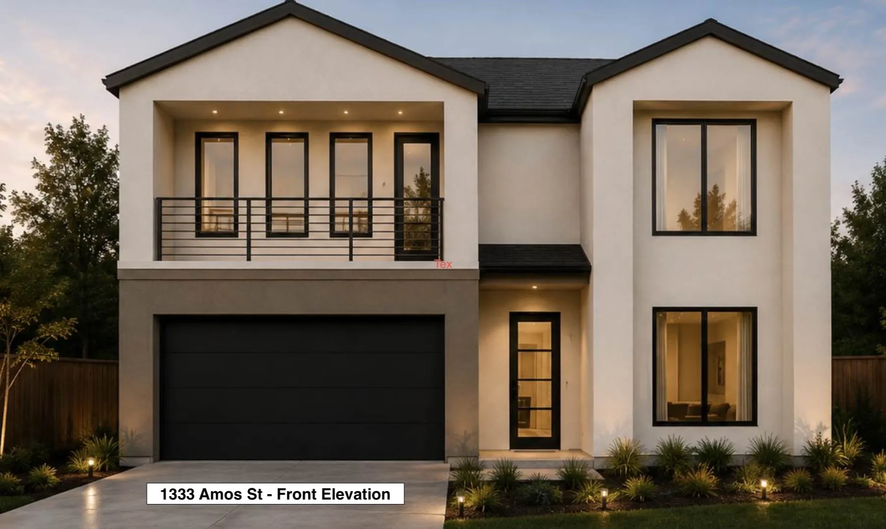 Front Elevation - Sample Finishes