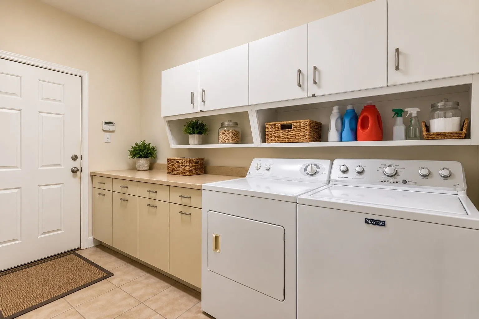 Laundry room in the guest house