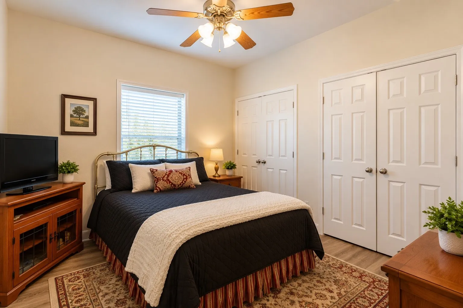 AI generated guest bedroom.