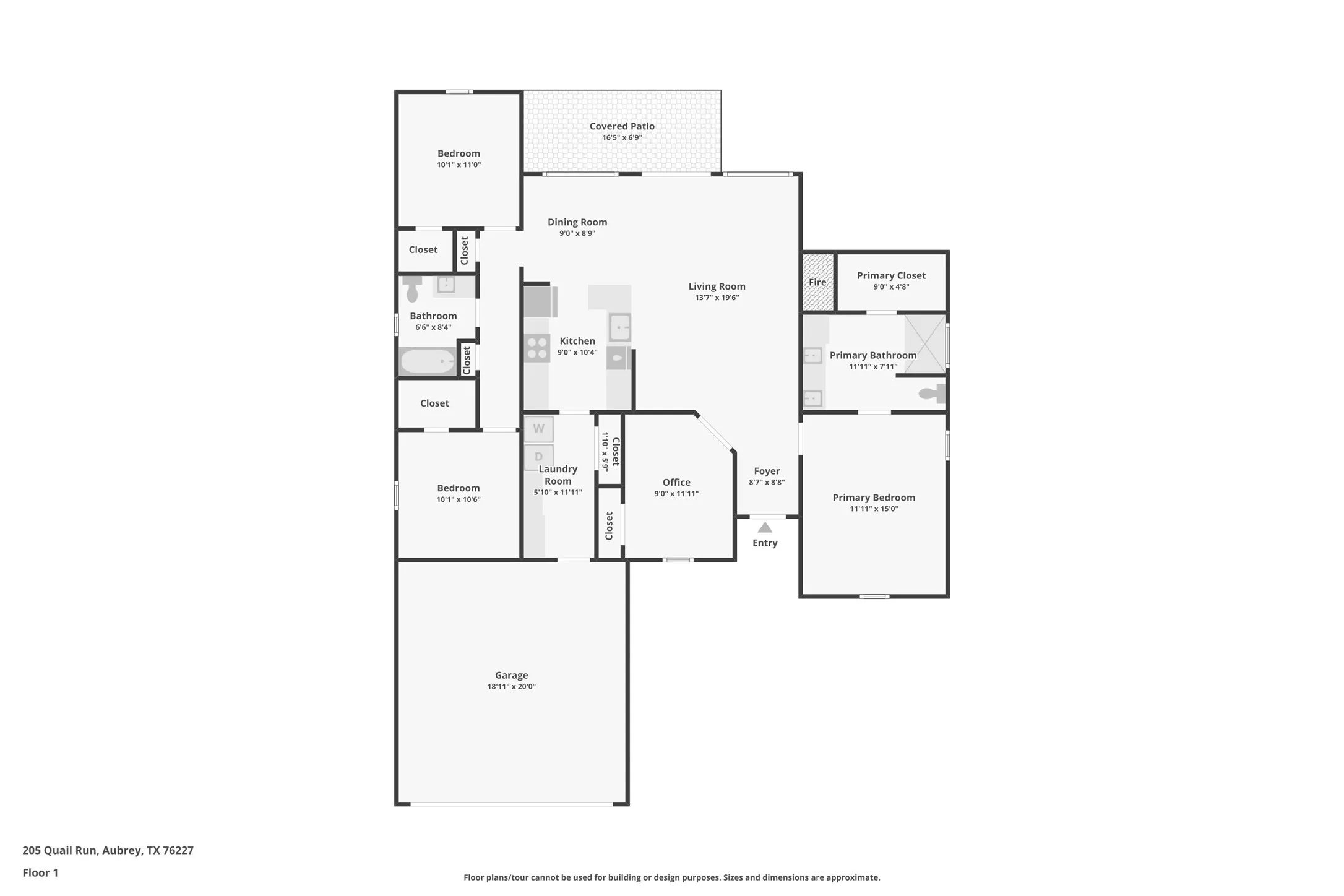 Single Family Residence For Sale in Denton County , 205 Quail Run, Aubrey, Texas 76227, 4 Bedroom, 2 Bathroom, 2 Garage spaces, 1,616 Sqft, built in 2001, mls#21406430, Real Estate Agent in Aubrey, Homes For Sale in Denton county, Homes For Sale in Aubrey, Realtor in Aubrey Texas, Real Estate Brokerage Independent Realty Texas, Luminita Cordes Realtor