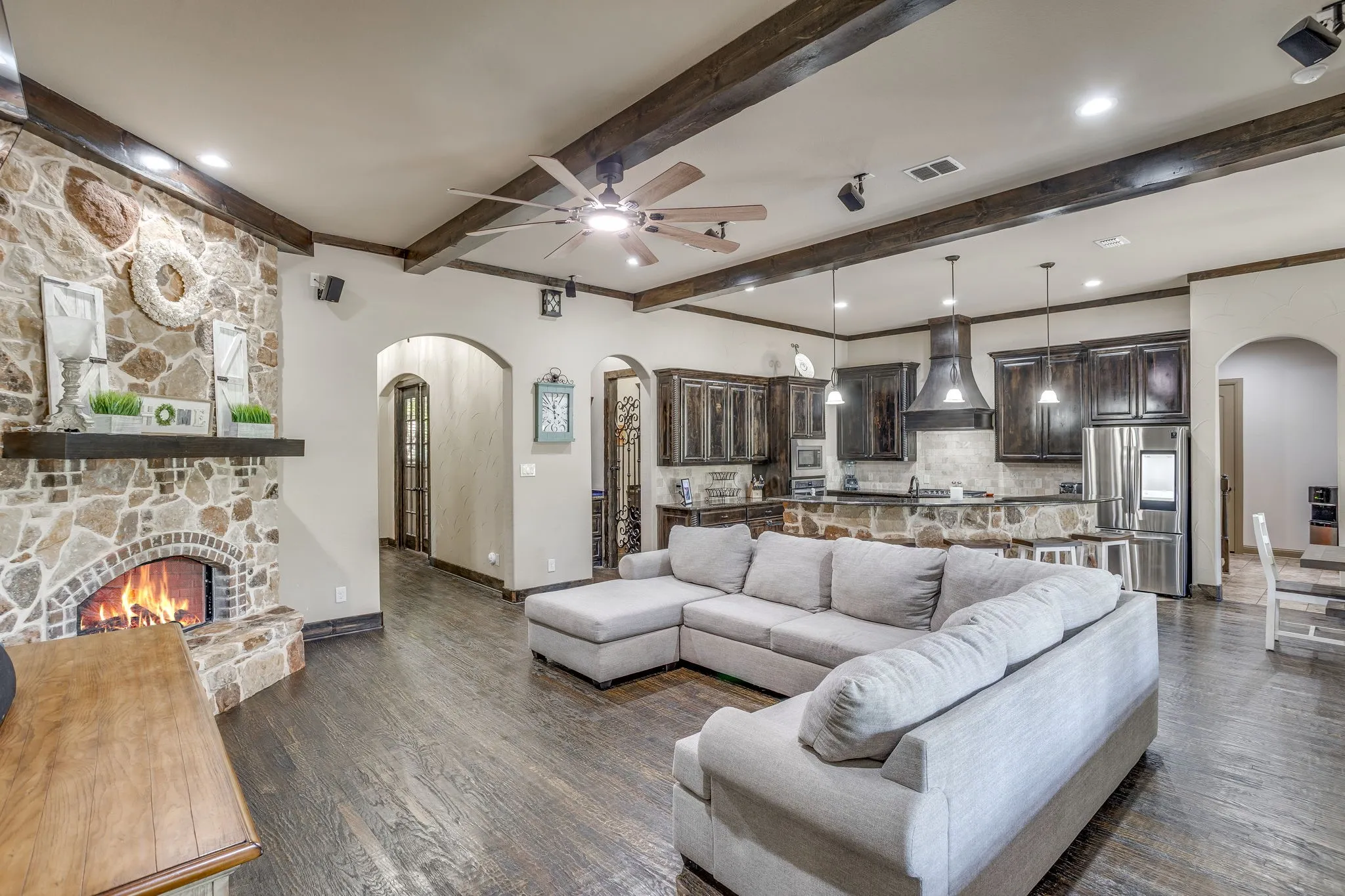 The open floor plan is perfect for entertaining family and friends.