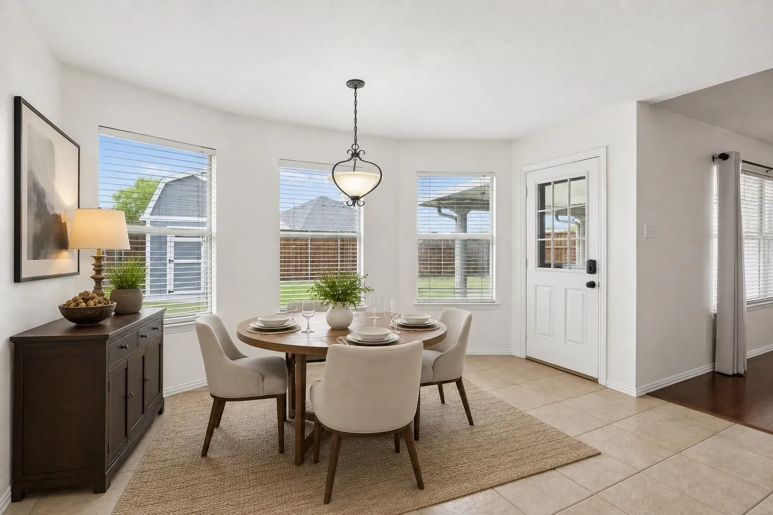 Bright dining area connected to the kitchen for easy everyday living.