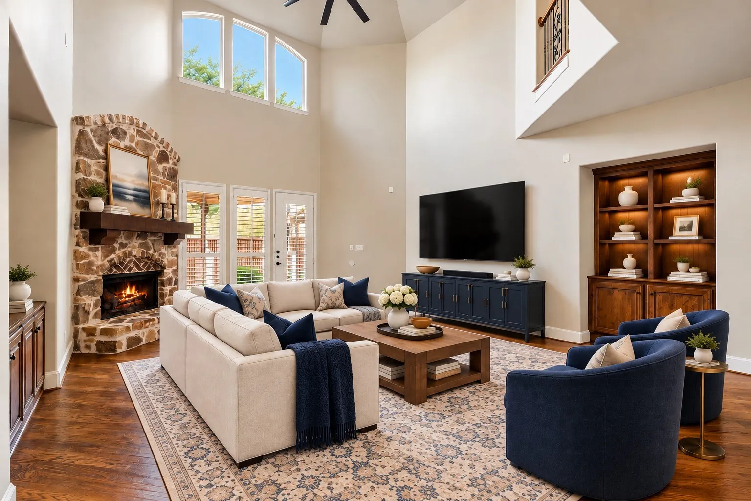 Living Room—Virtually Staged