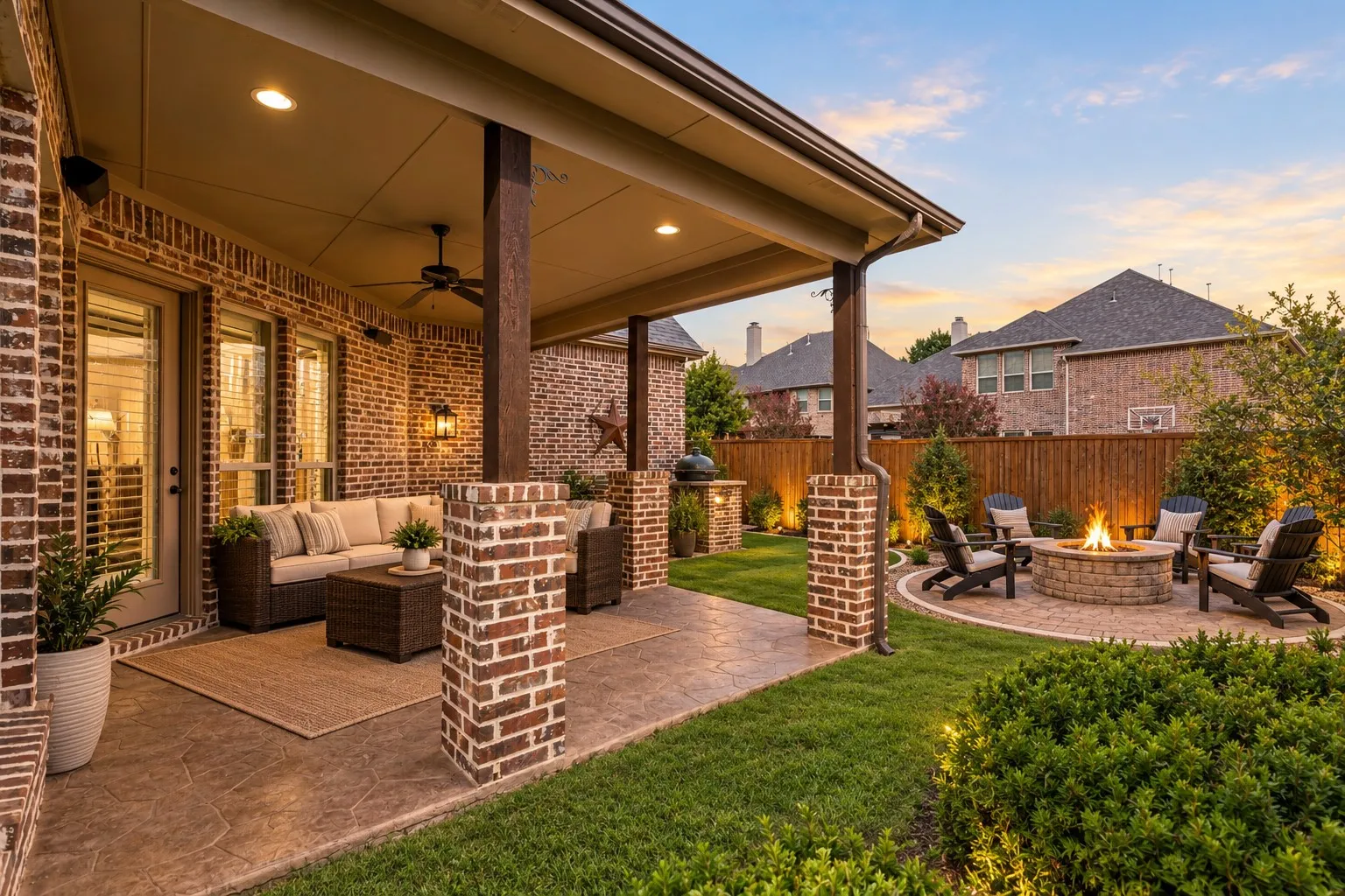 Patio - virtually staged