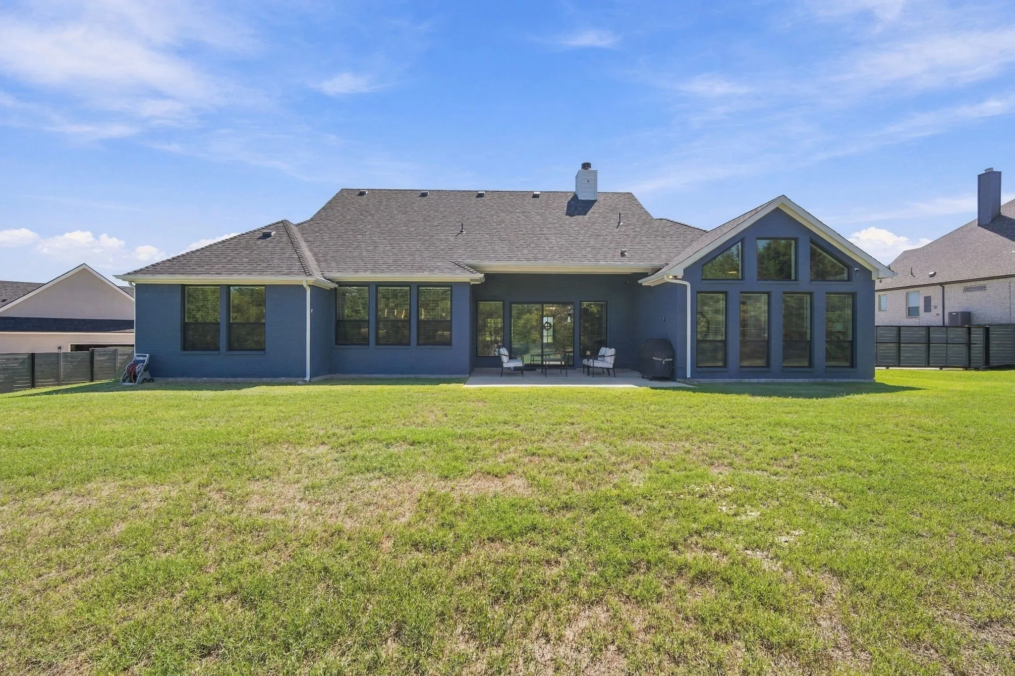 View of the back of the home.