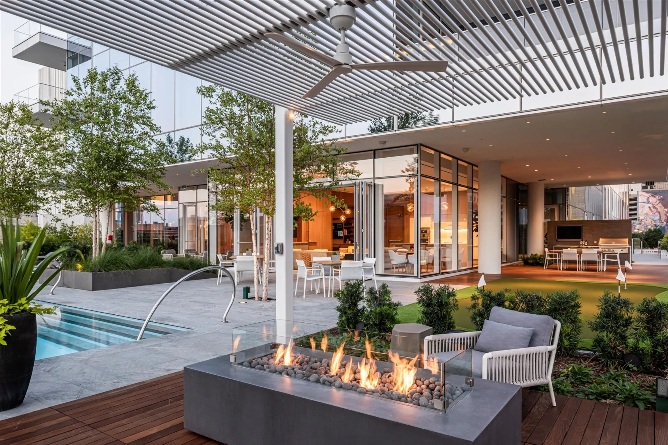 Terrace and Fire Feature