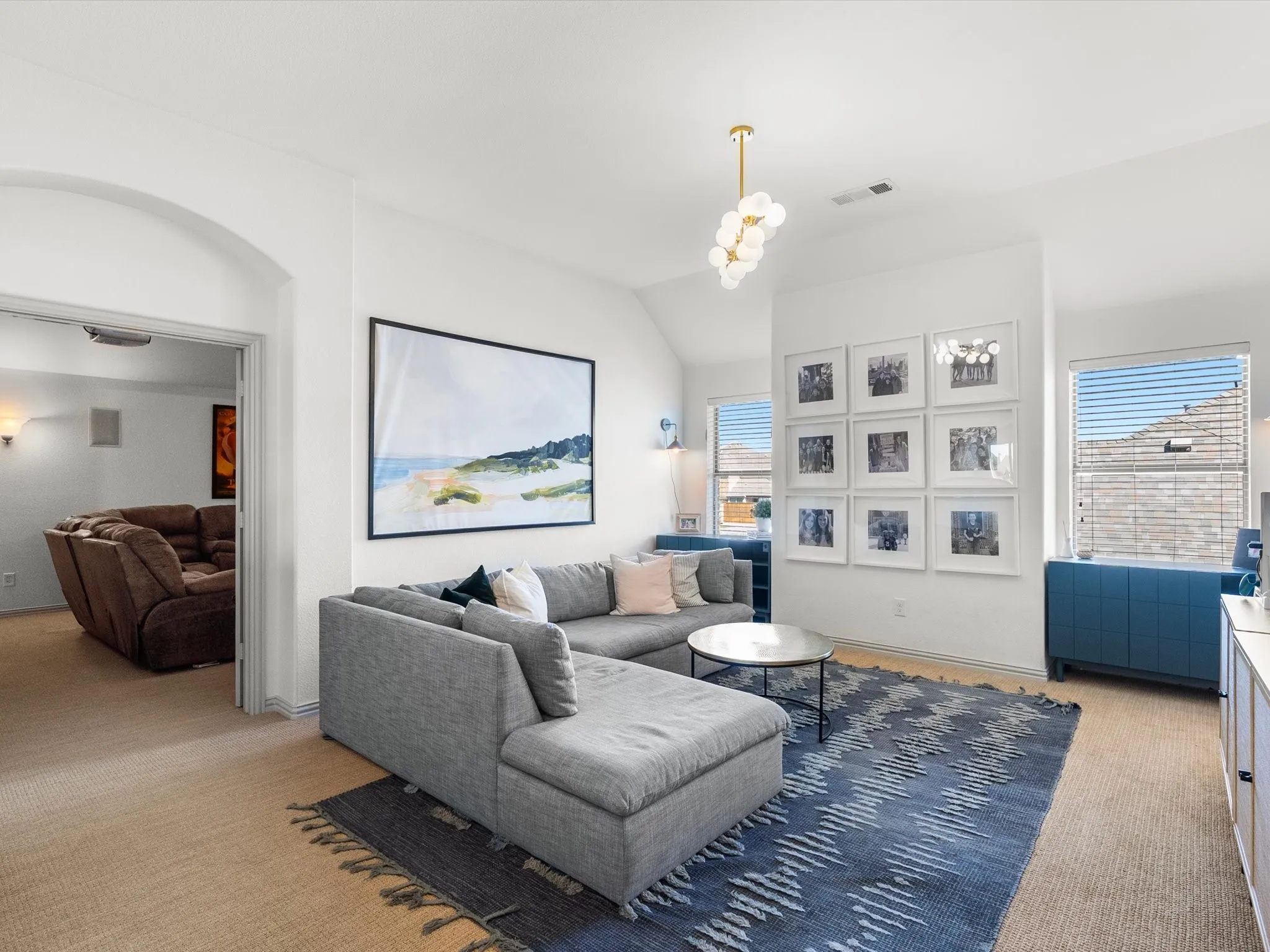 Upstairs game room or flex space