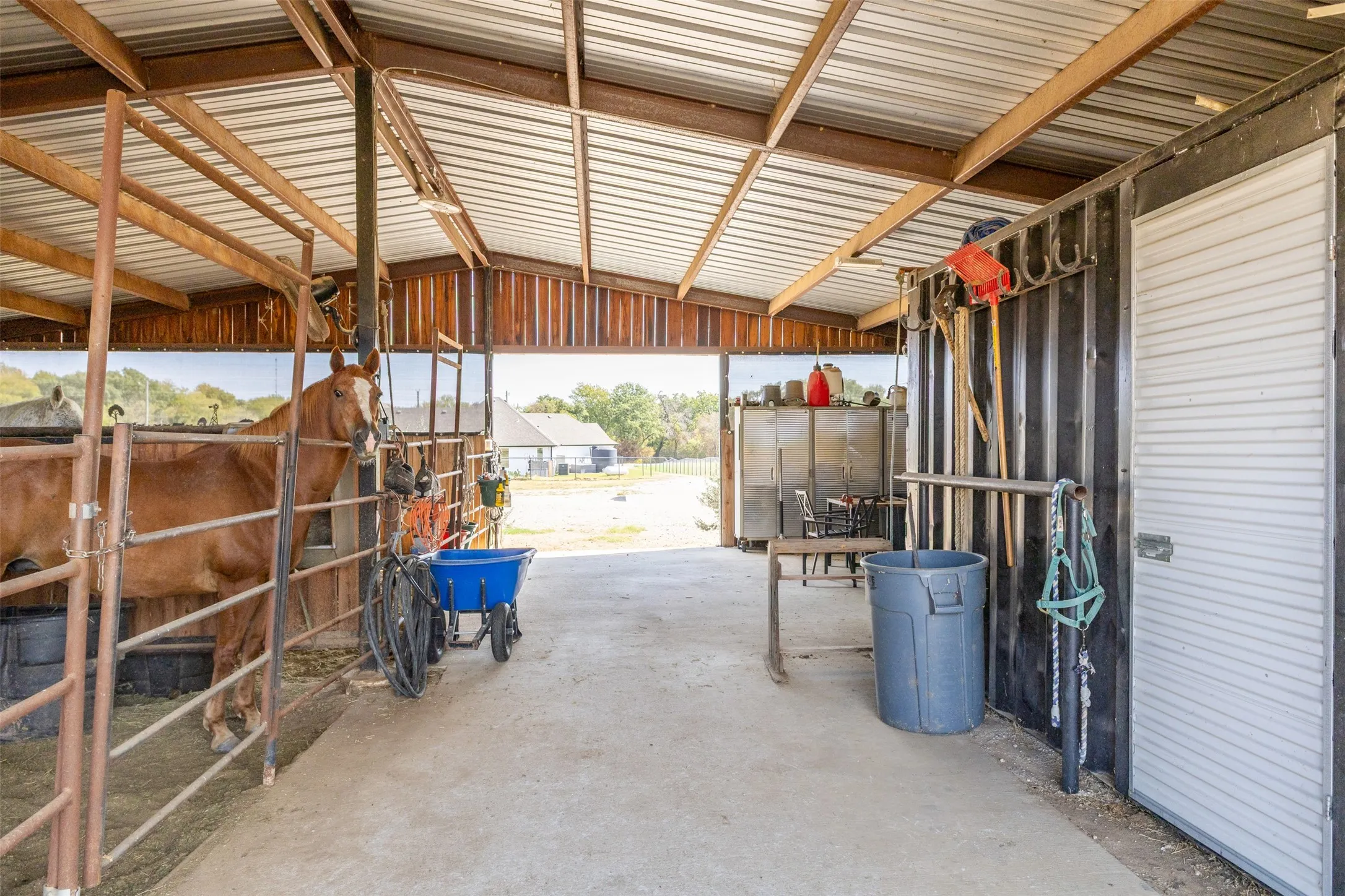 Barn is set up and ready for horses