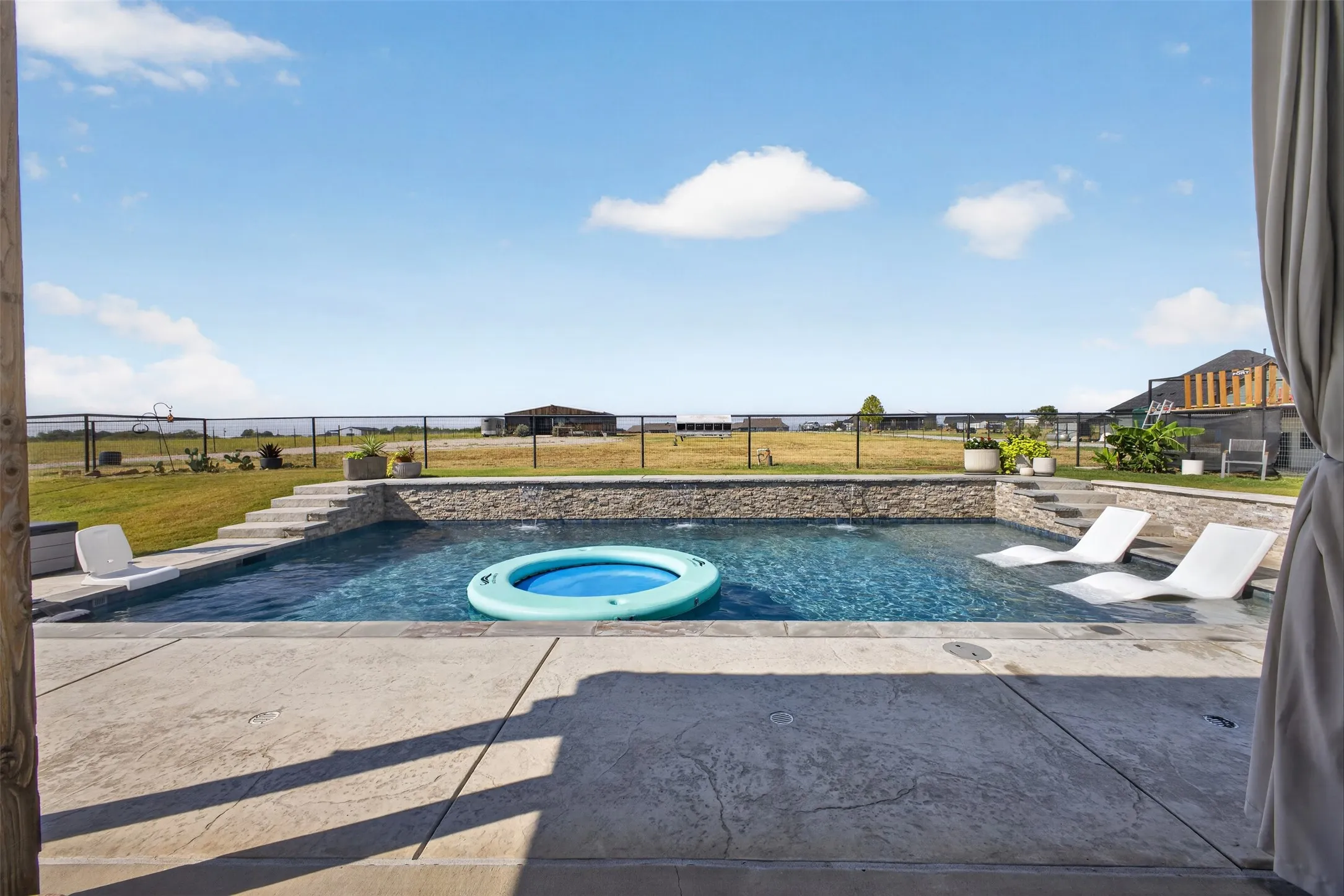 Luxury Salt Water Pool with outdoor entertaining space