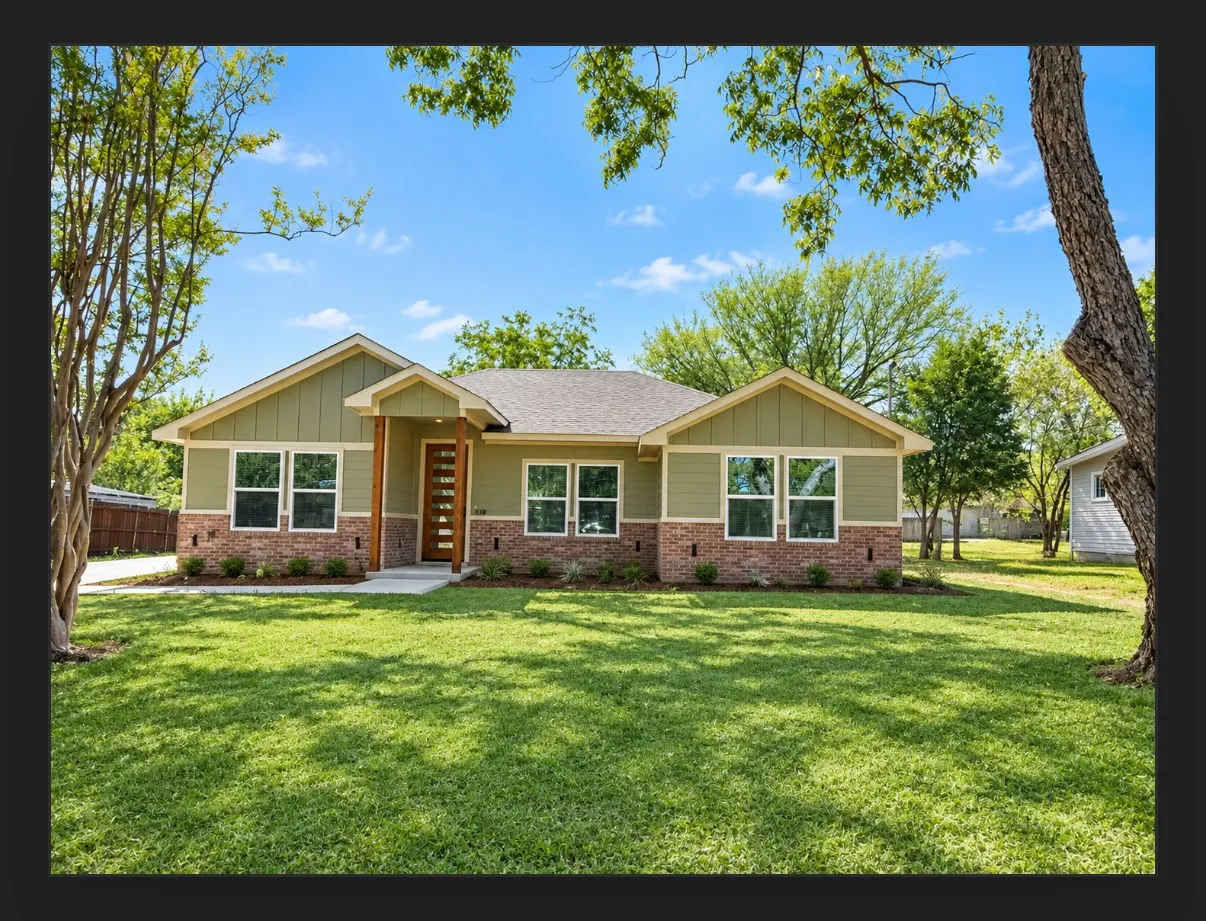 Image has been rendered to depict a  full seasonal lawn.