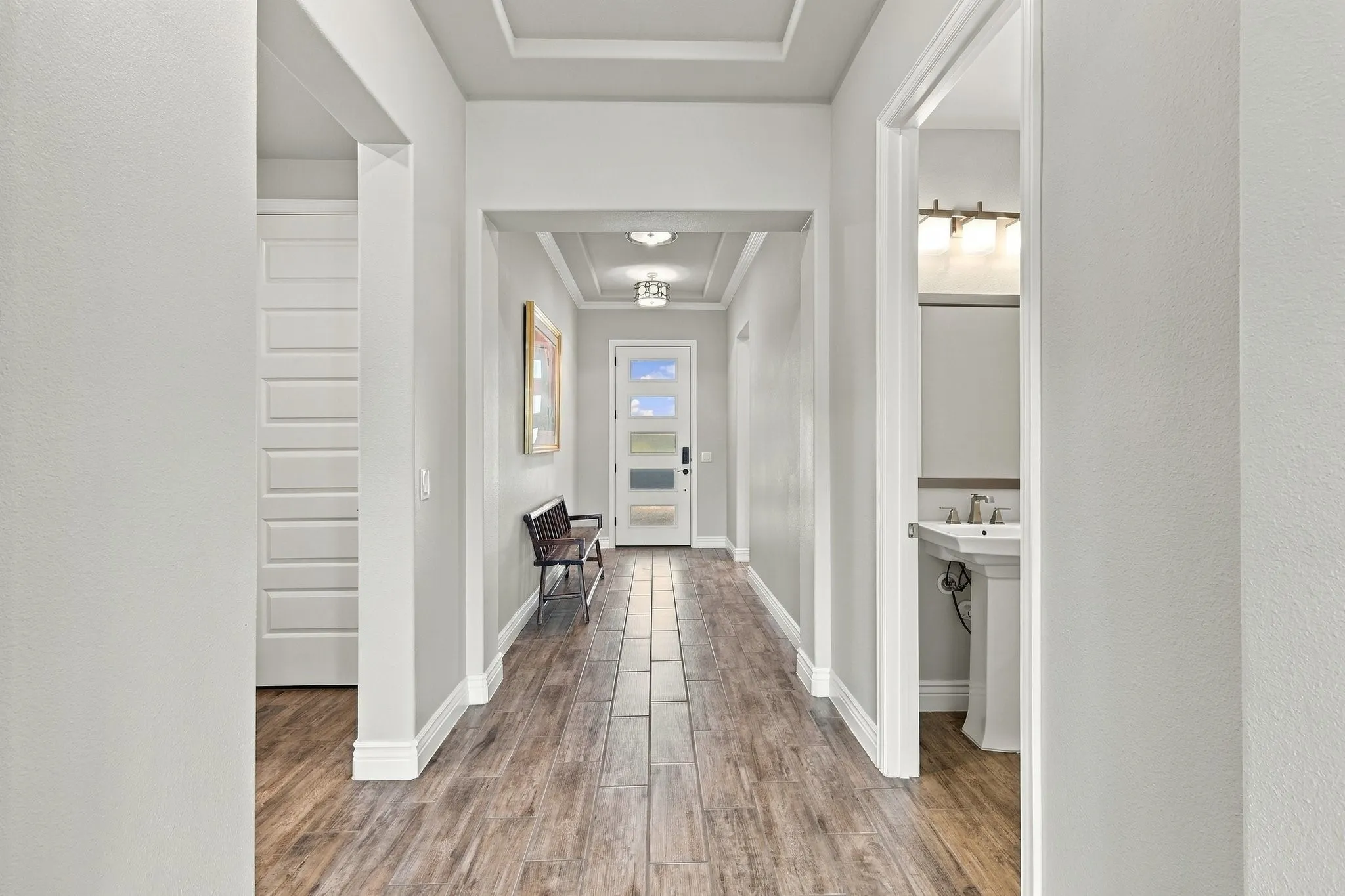 Welcoming entry foyer