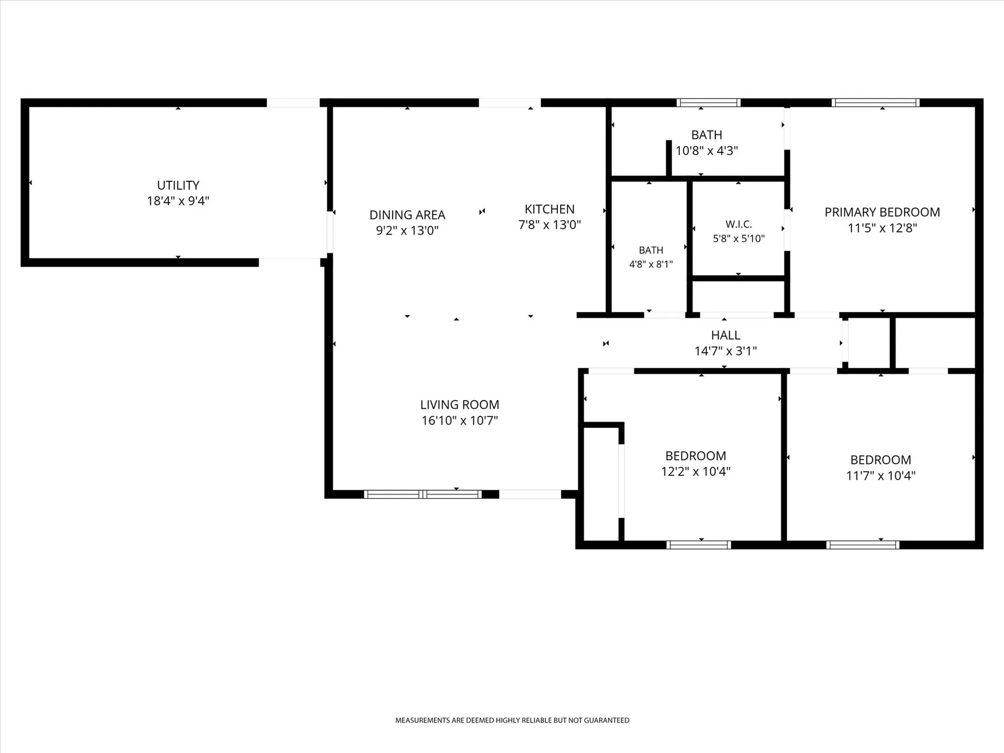 Floor plan 504 W clay St Montague, Tx