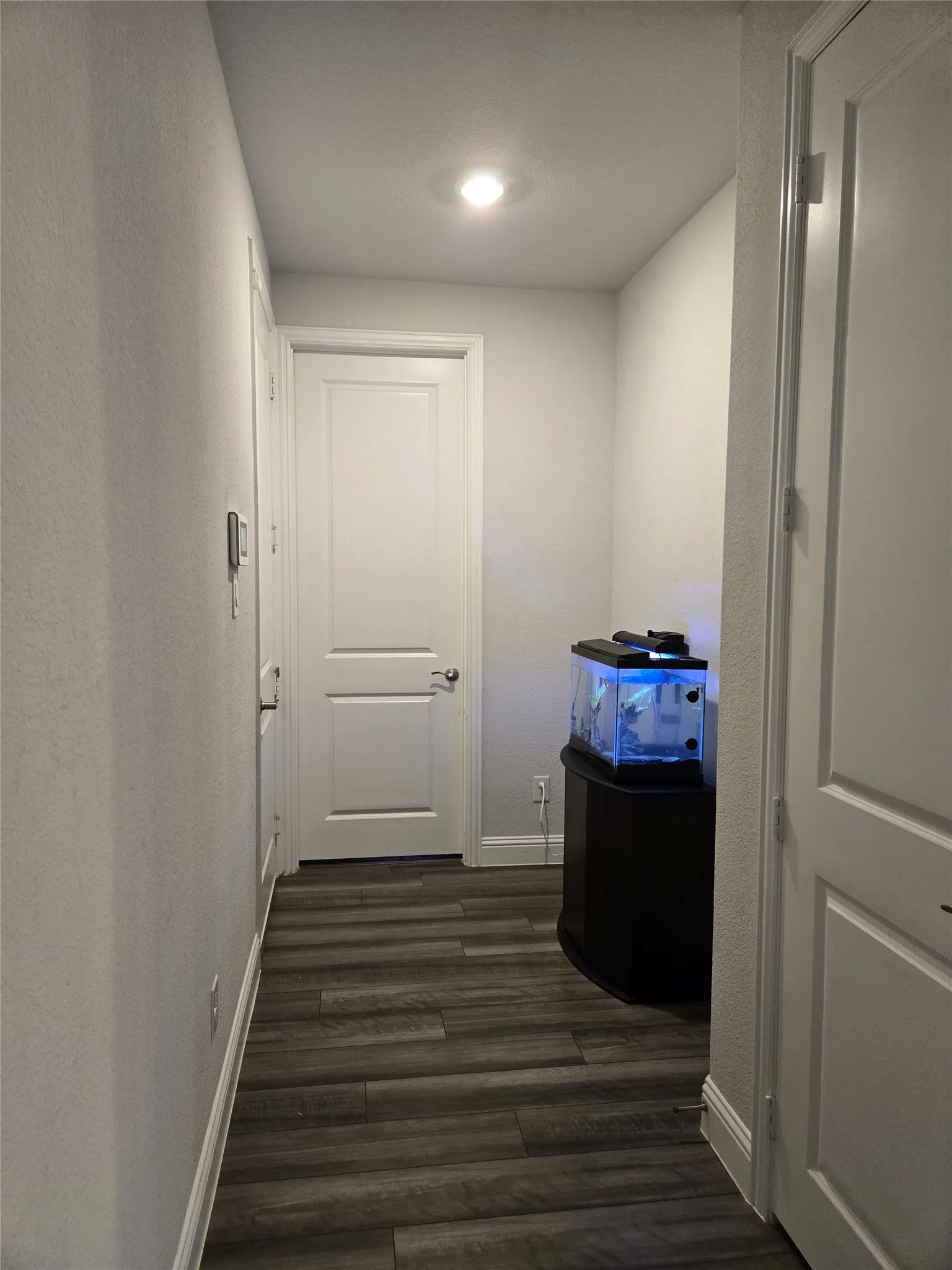 Hallway to garage and laundry room.