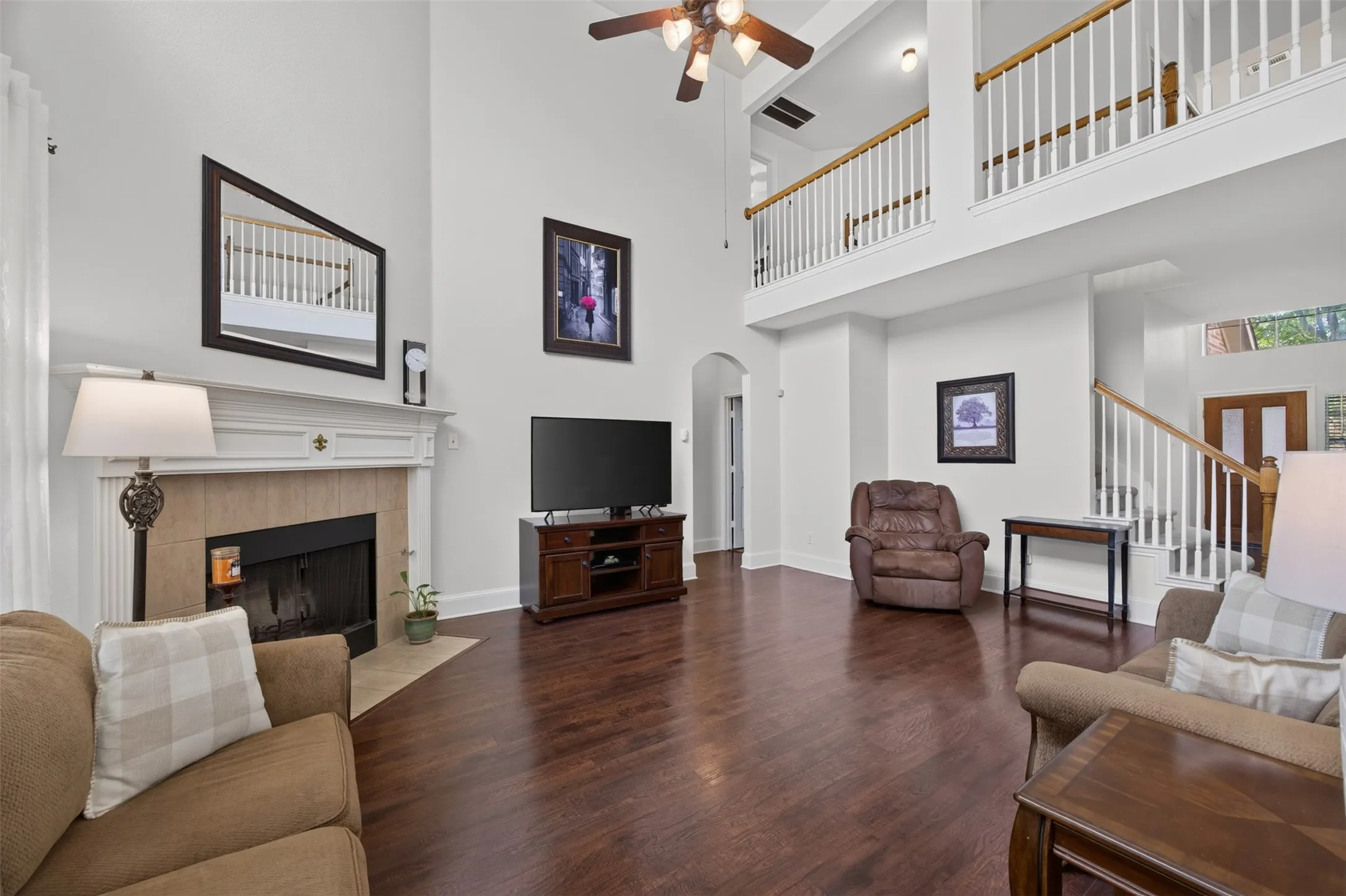 Loft area overlooking the living room