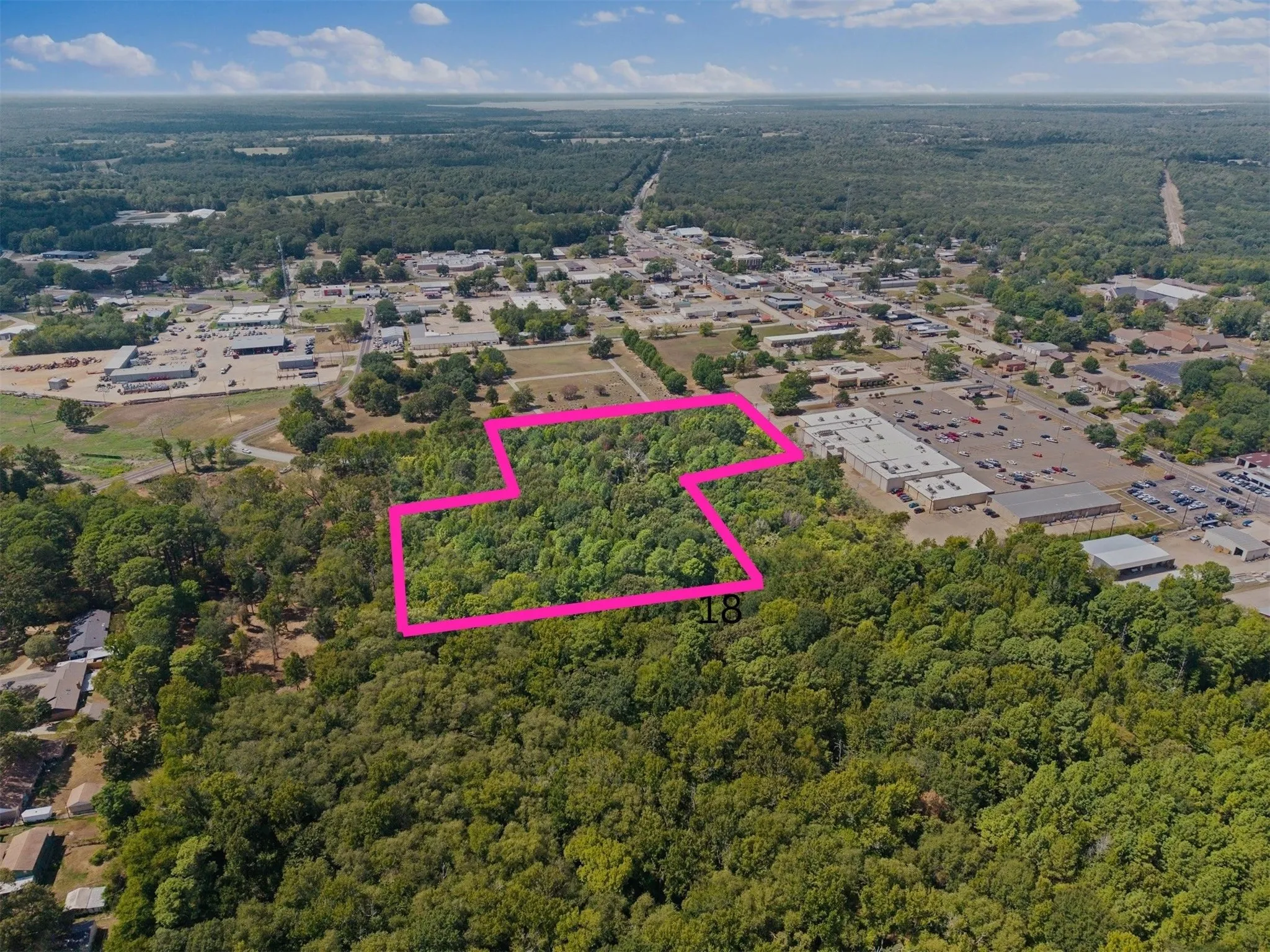 Wooded lot with defined boundaries