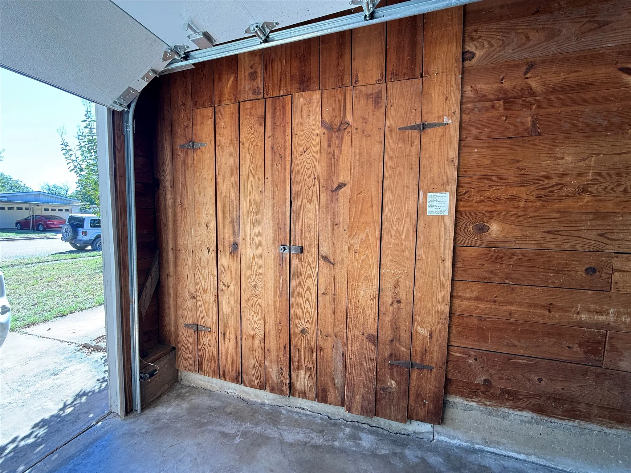Garage storage closet