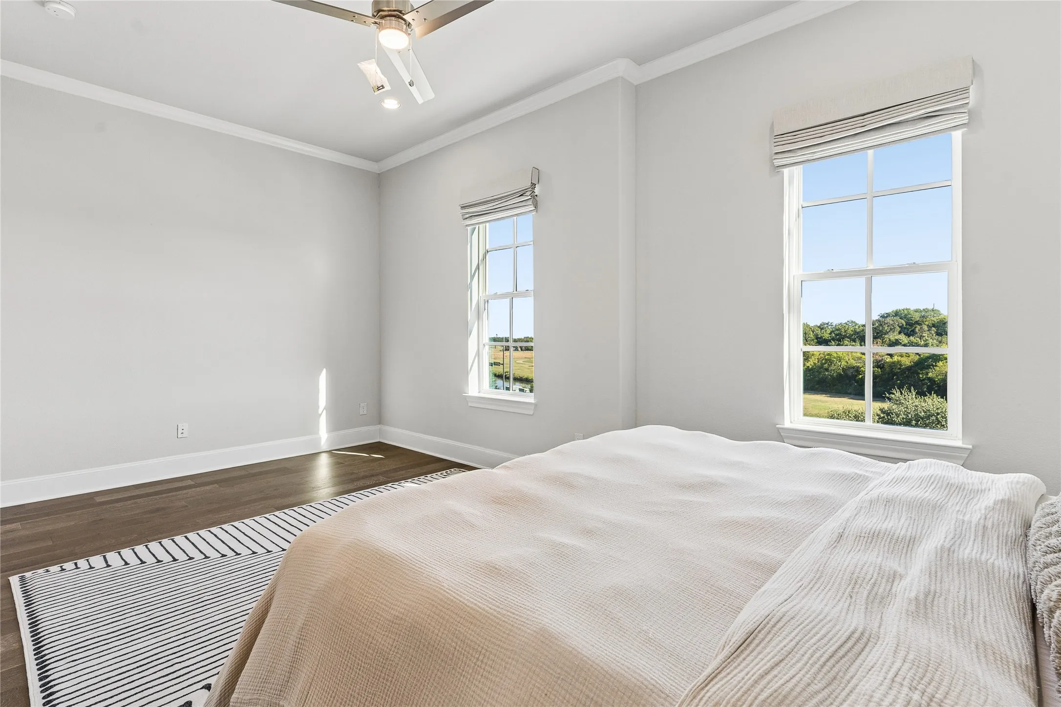 Spacious primary suite with room for sitting area.