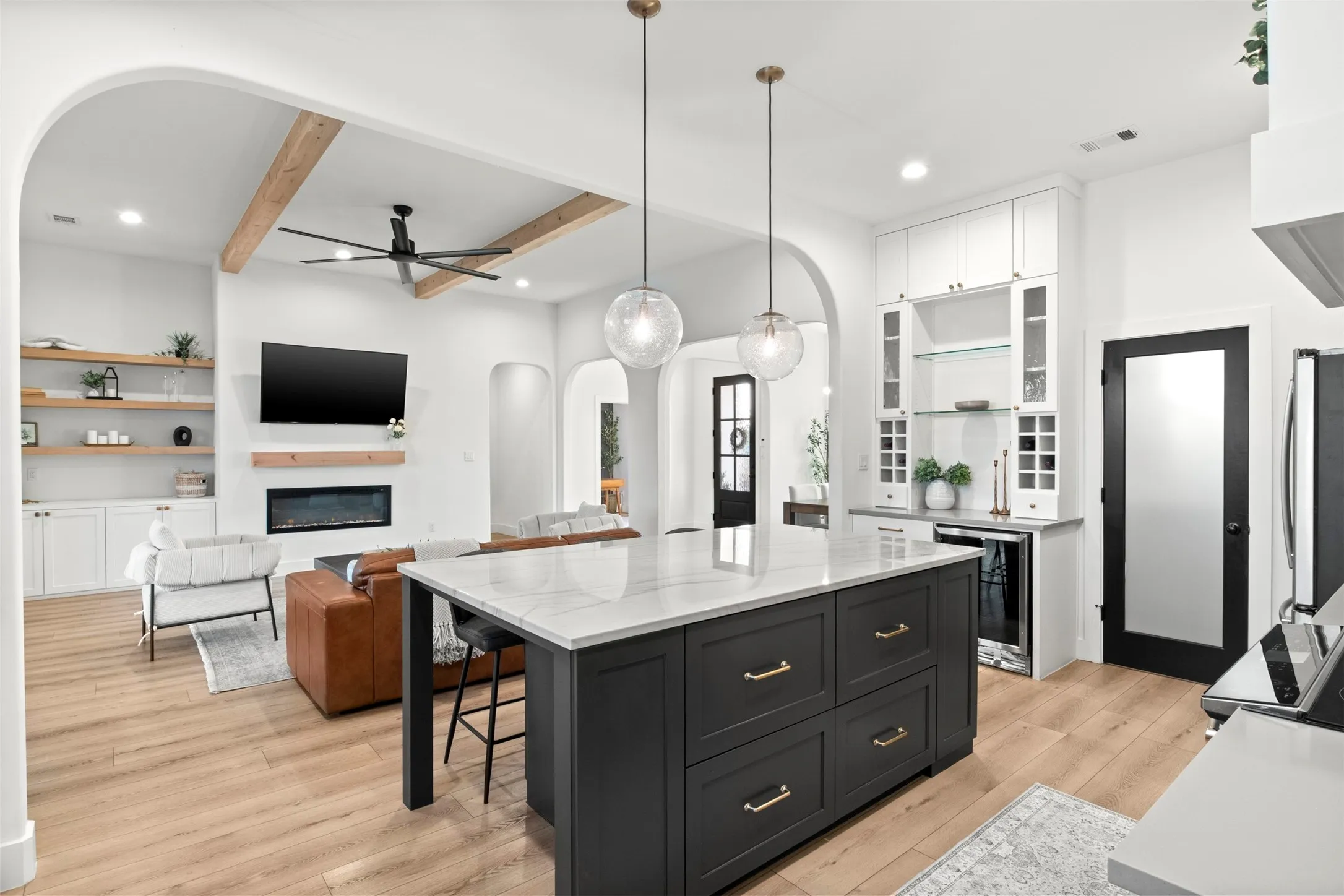Door goes to walk-in pantry that honestly feels like a room of its own.