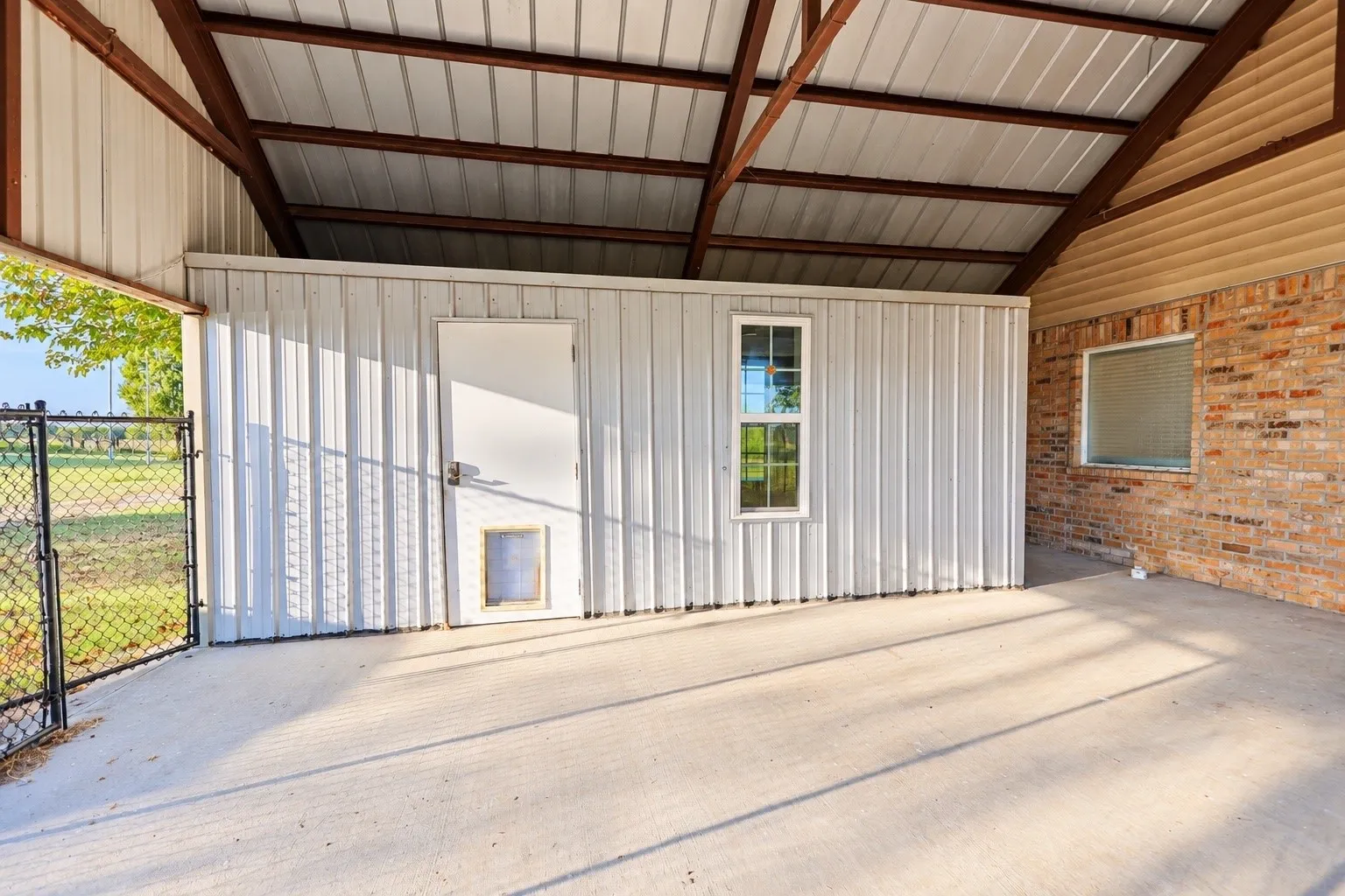 Separate exterior office just steps from back door