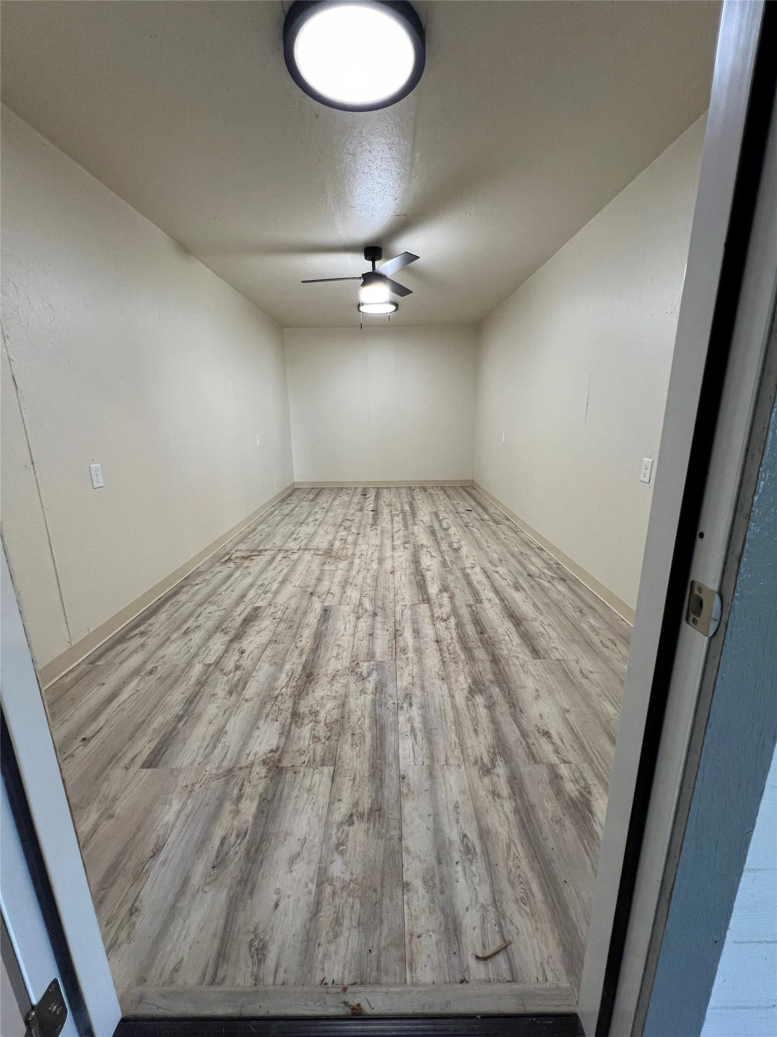 Finished craft room within quonset hut (unit on left)