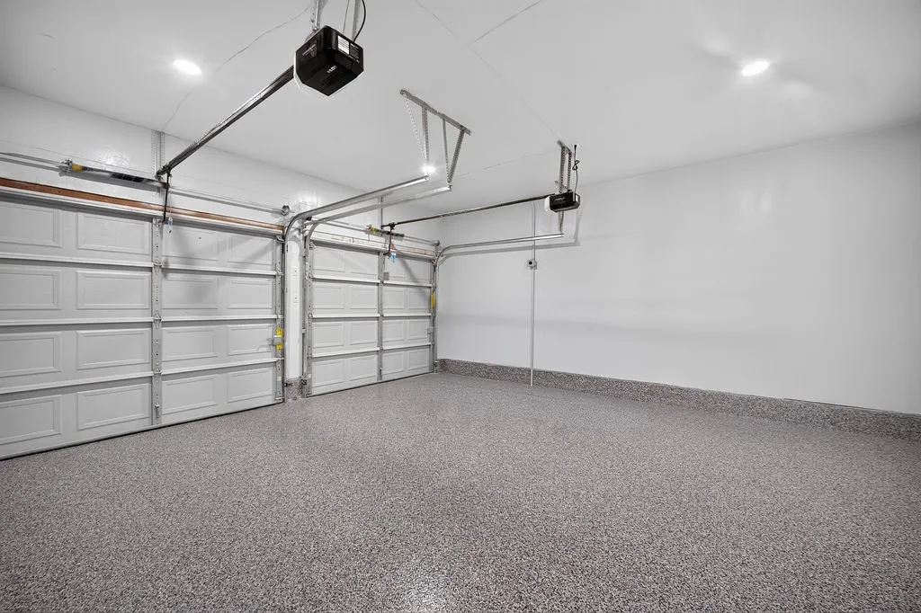 Two garage doors with automatic openers