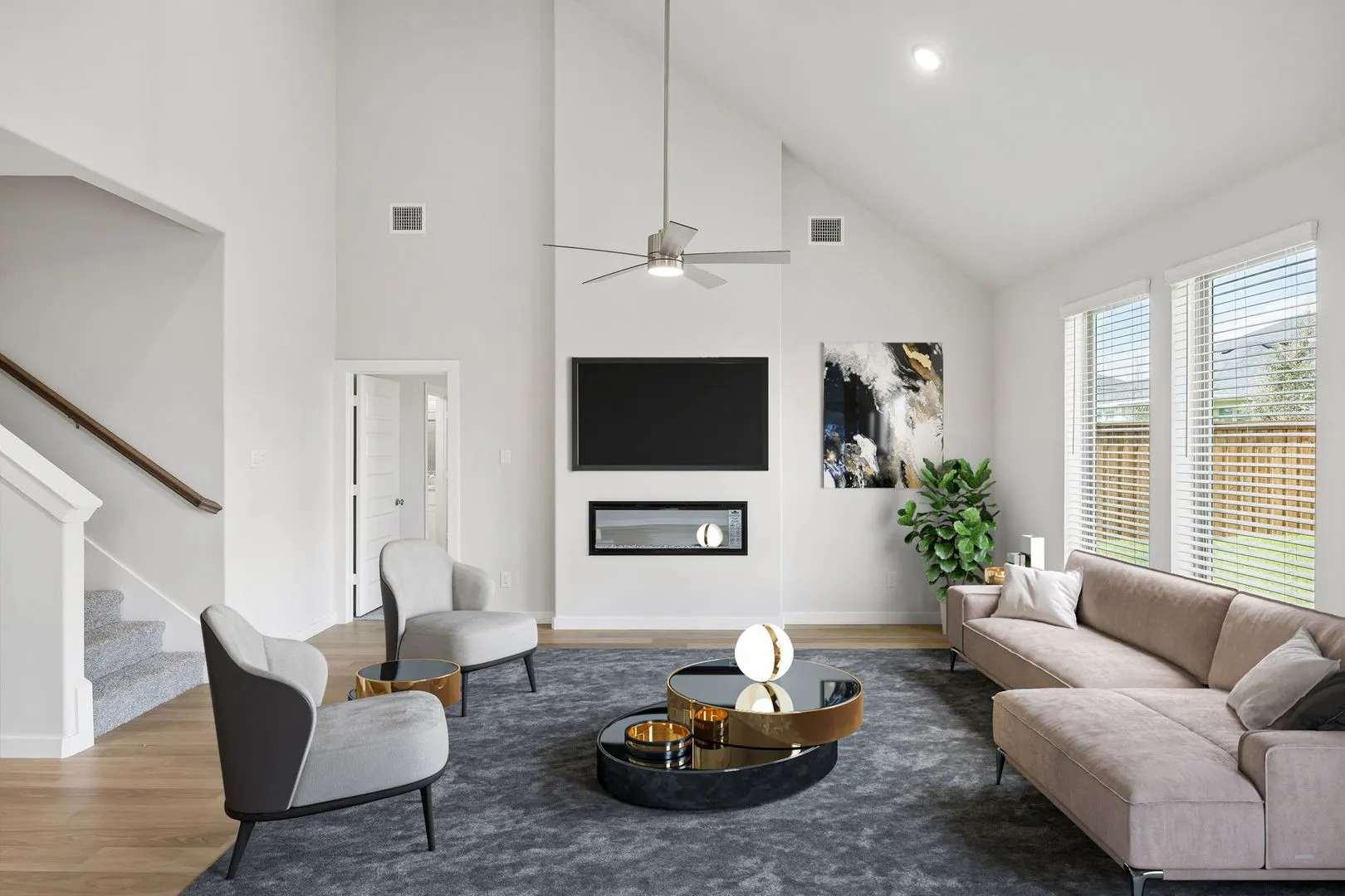 Living Room in the Winters home plan – REPRESENTATIVE PHOTO