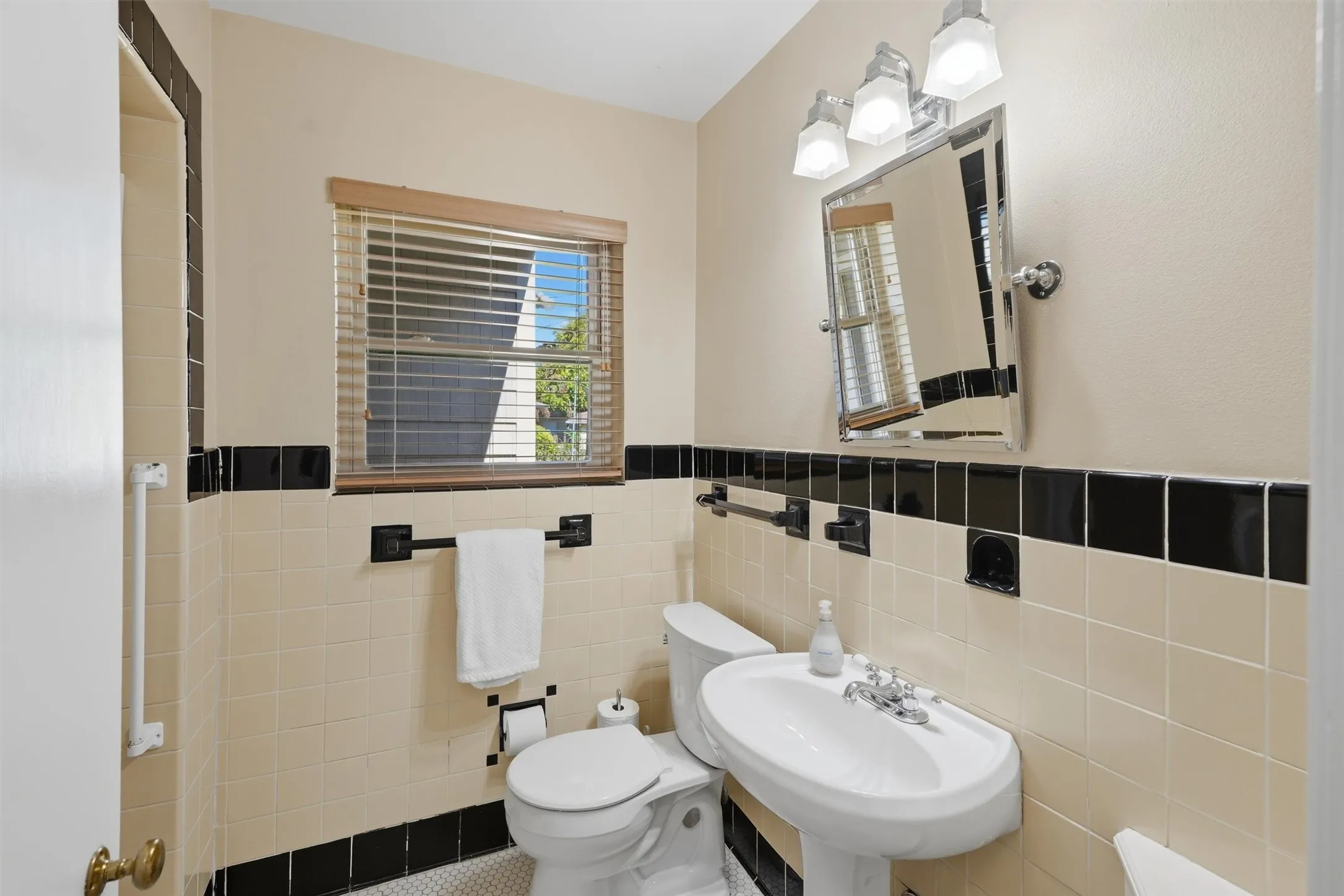 Primary bathroom featuring window with the choice of privacy or extra natural light.