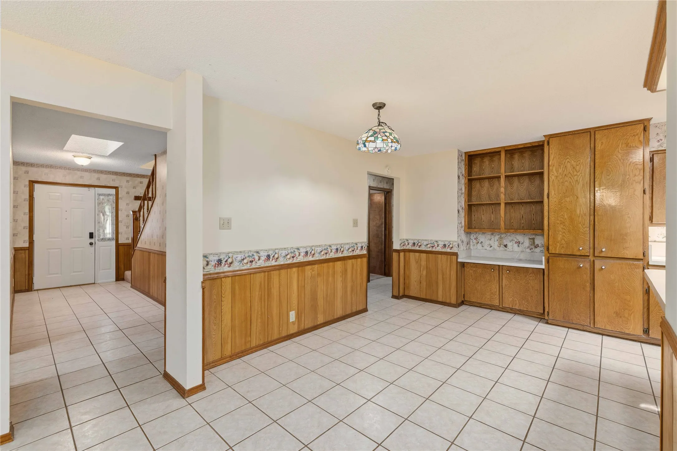 Entry and dining room