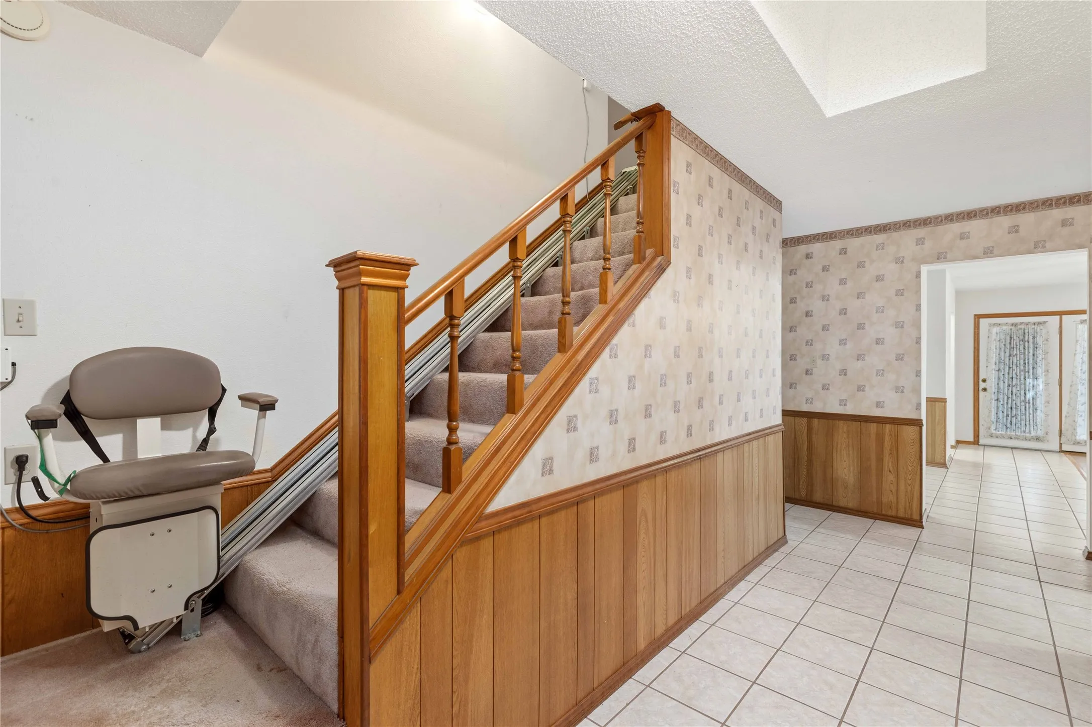 Upstairs to more bedrooms and a bathroom
