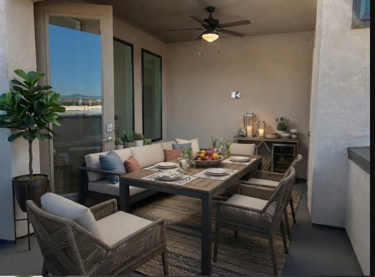 3rd Floor Deck, Digitally Staged