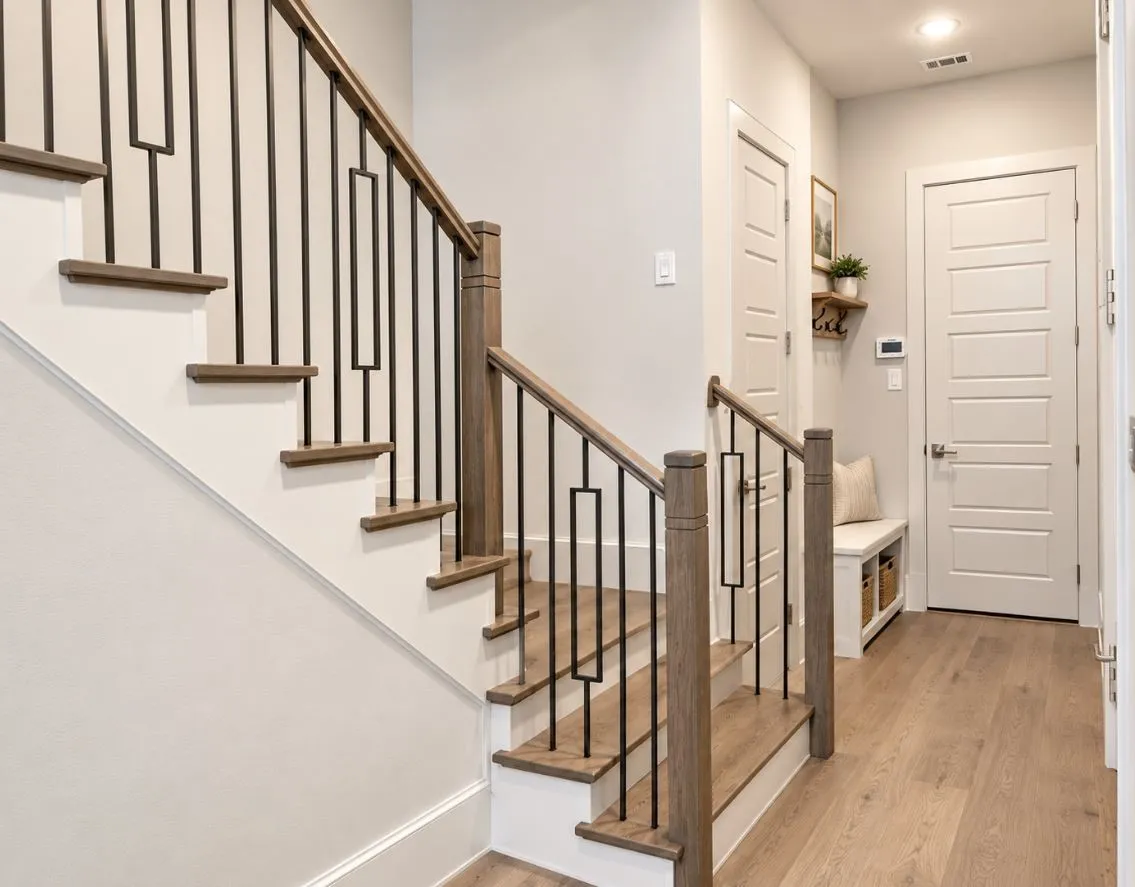 Built ins next to garage door