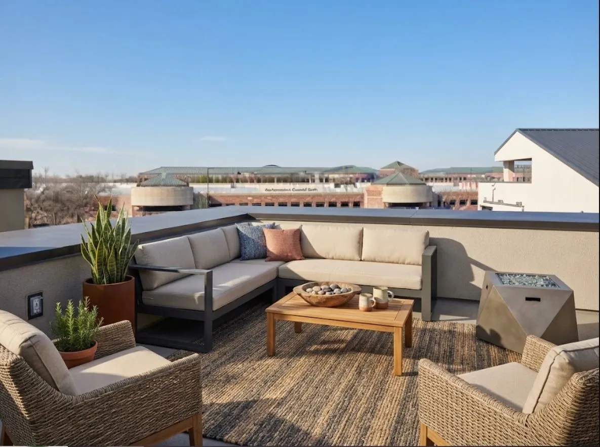 3rd Floor Deck, Digitally Staged
