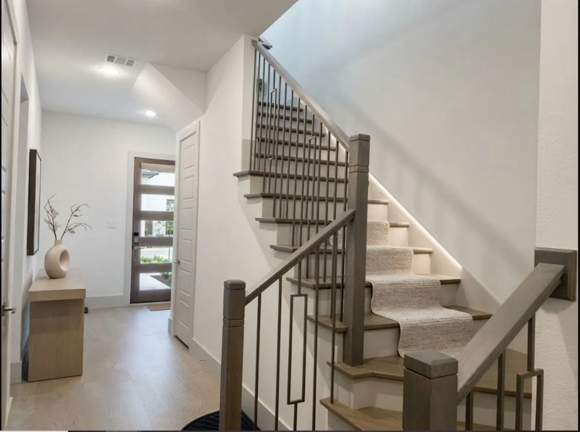 1st Floor Staircase, digitally staged