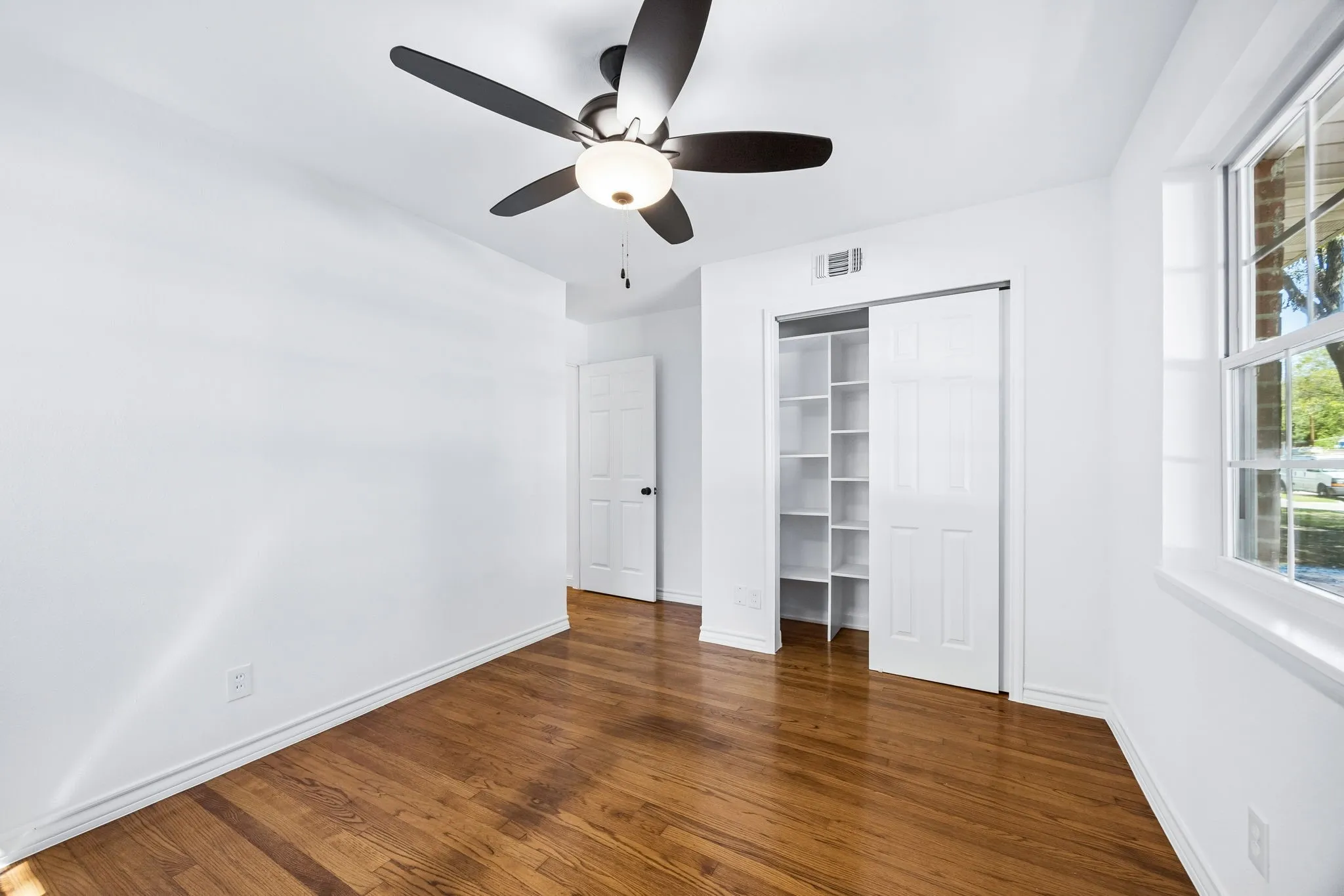 Bedroom 2 and 3 are similar  with new large closets and built in shelving