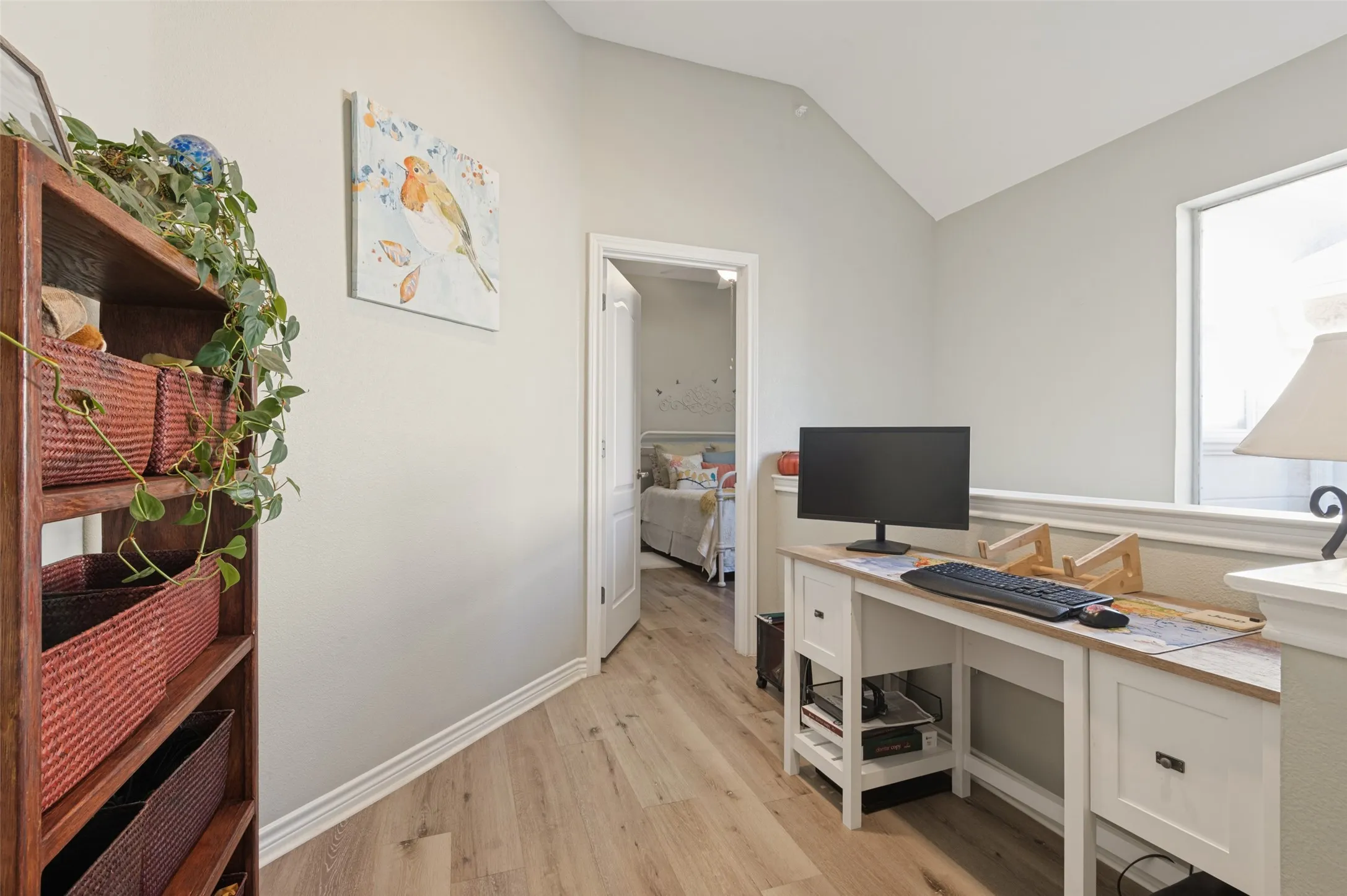 Upstairs loft area great for small office