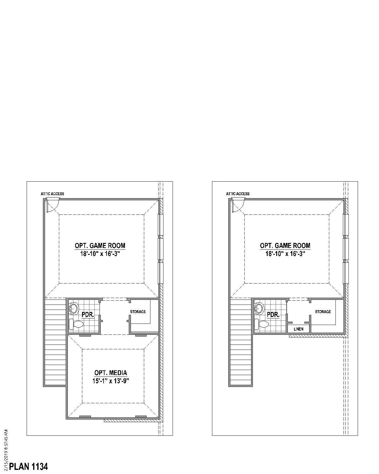 Floor plan options