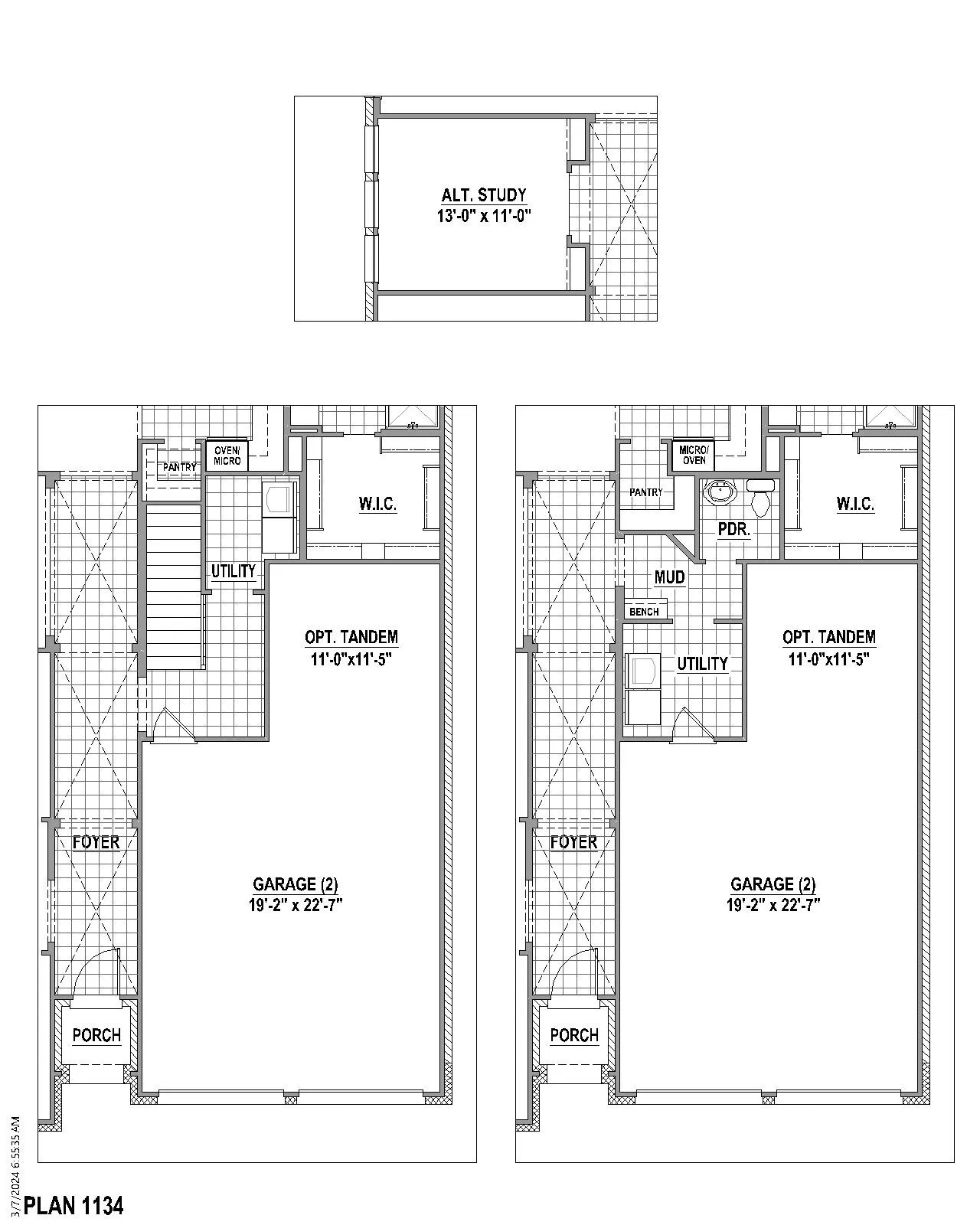 Floor plan options