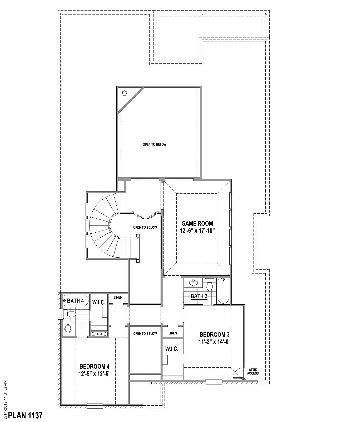 2nd level floor plan