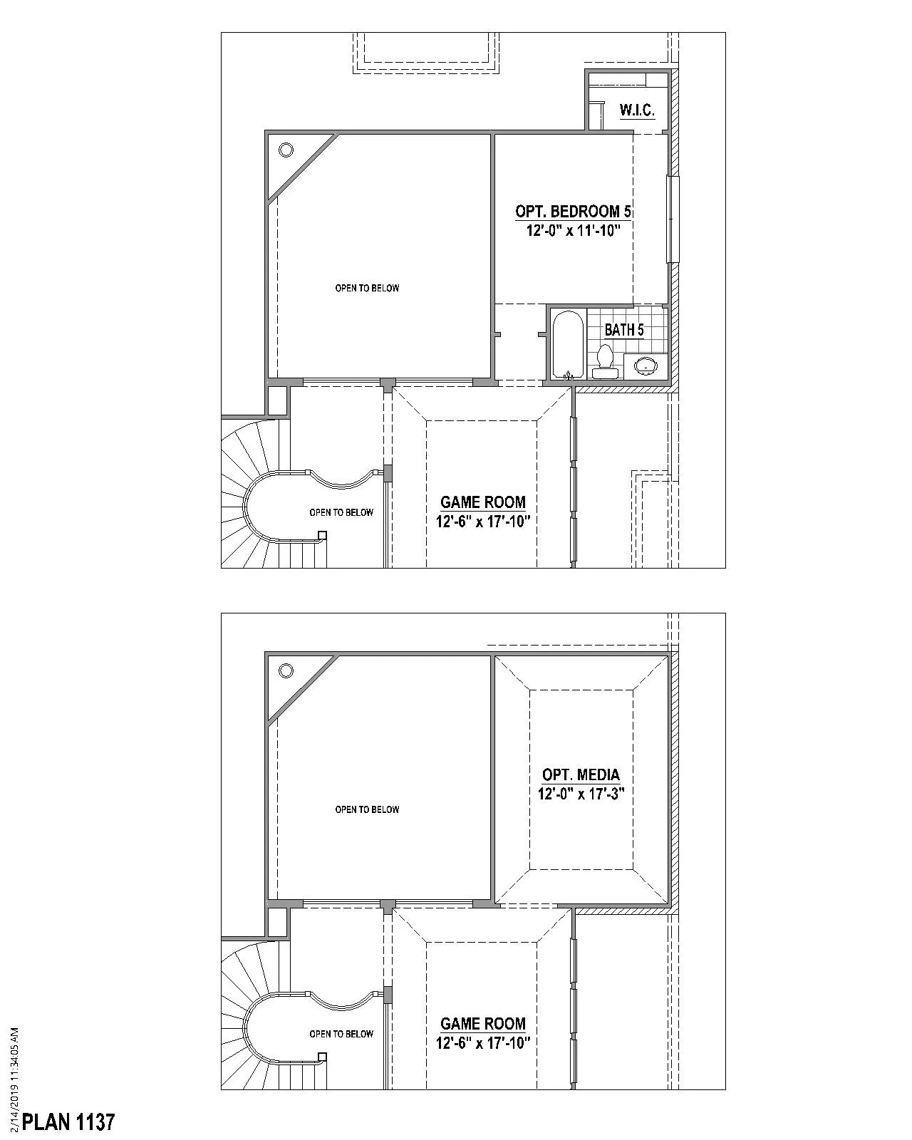 Floor plan options