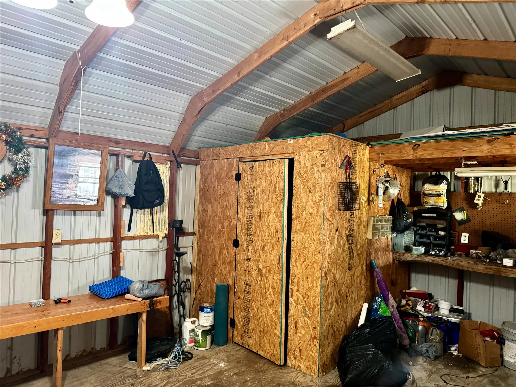 Workshop and storage area