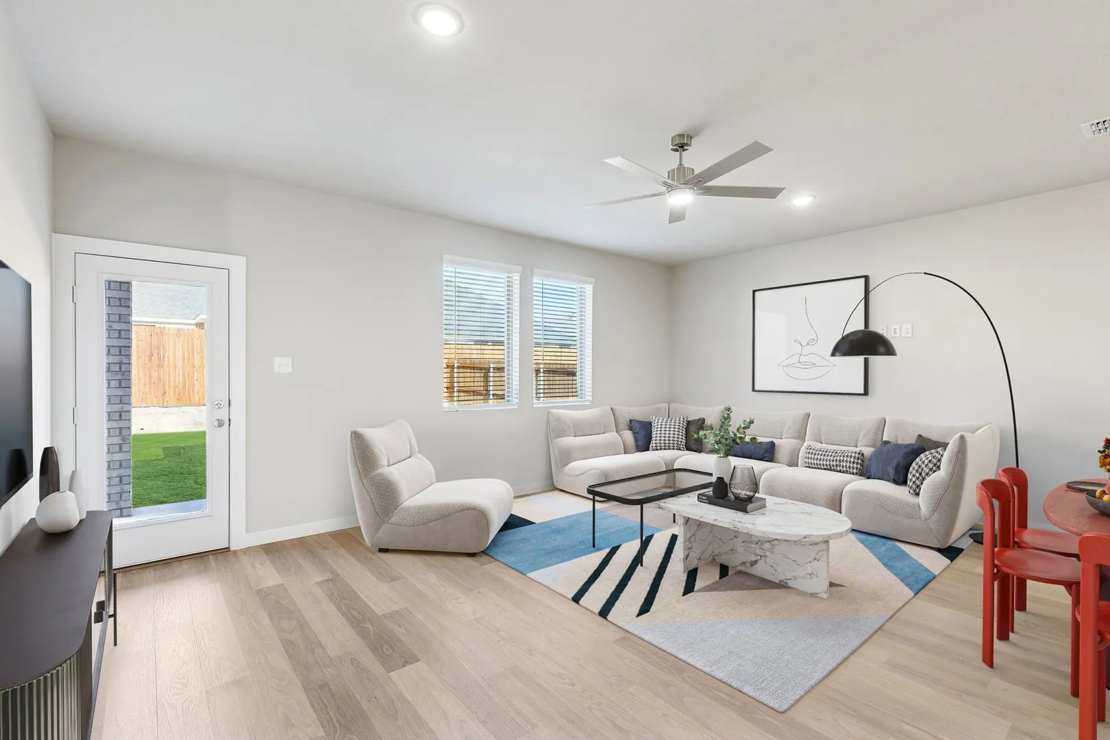 Living Room in the Haylee home plan - REPRESENTATIVE PHOTO