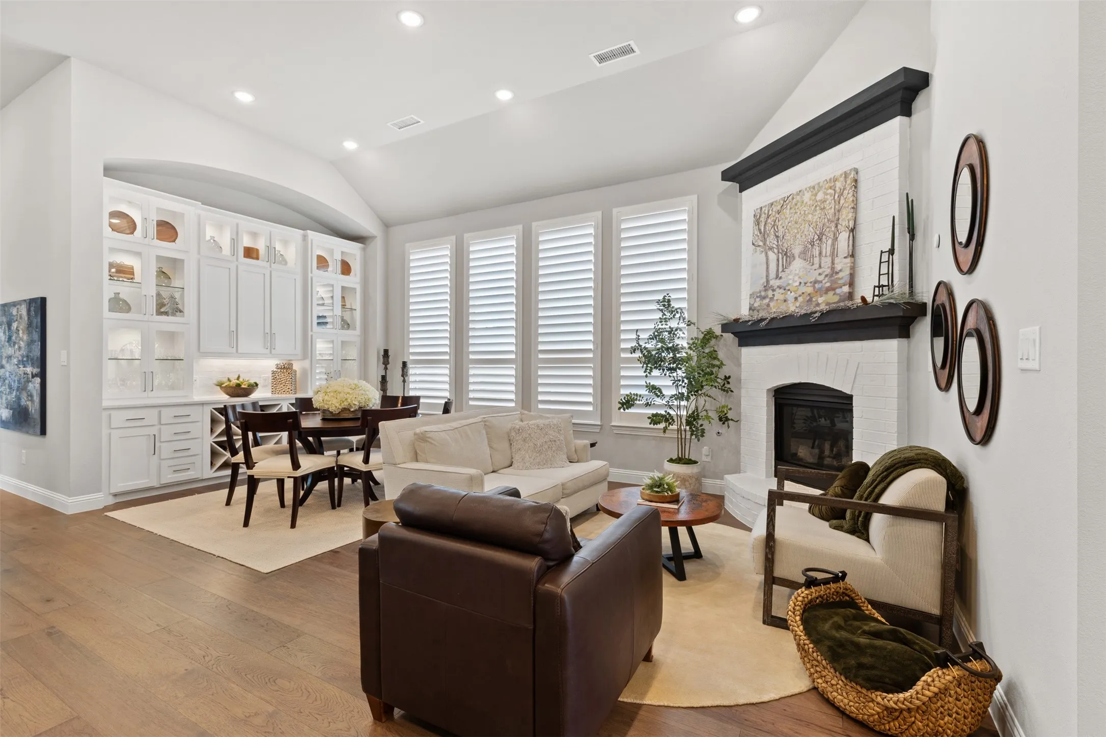 Dining room and sitting room