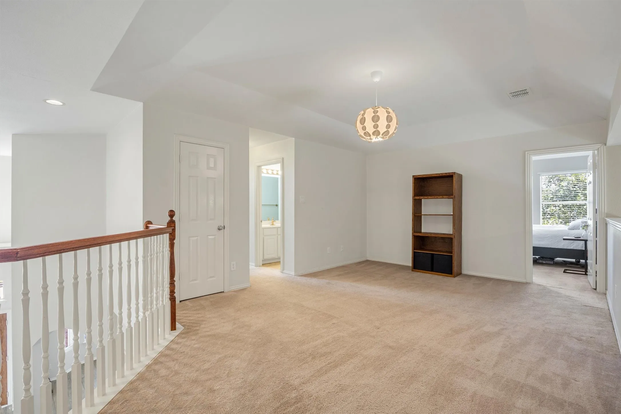 Upstairs living area