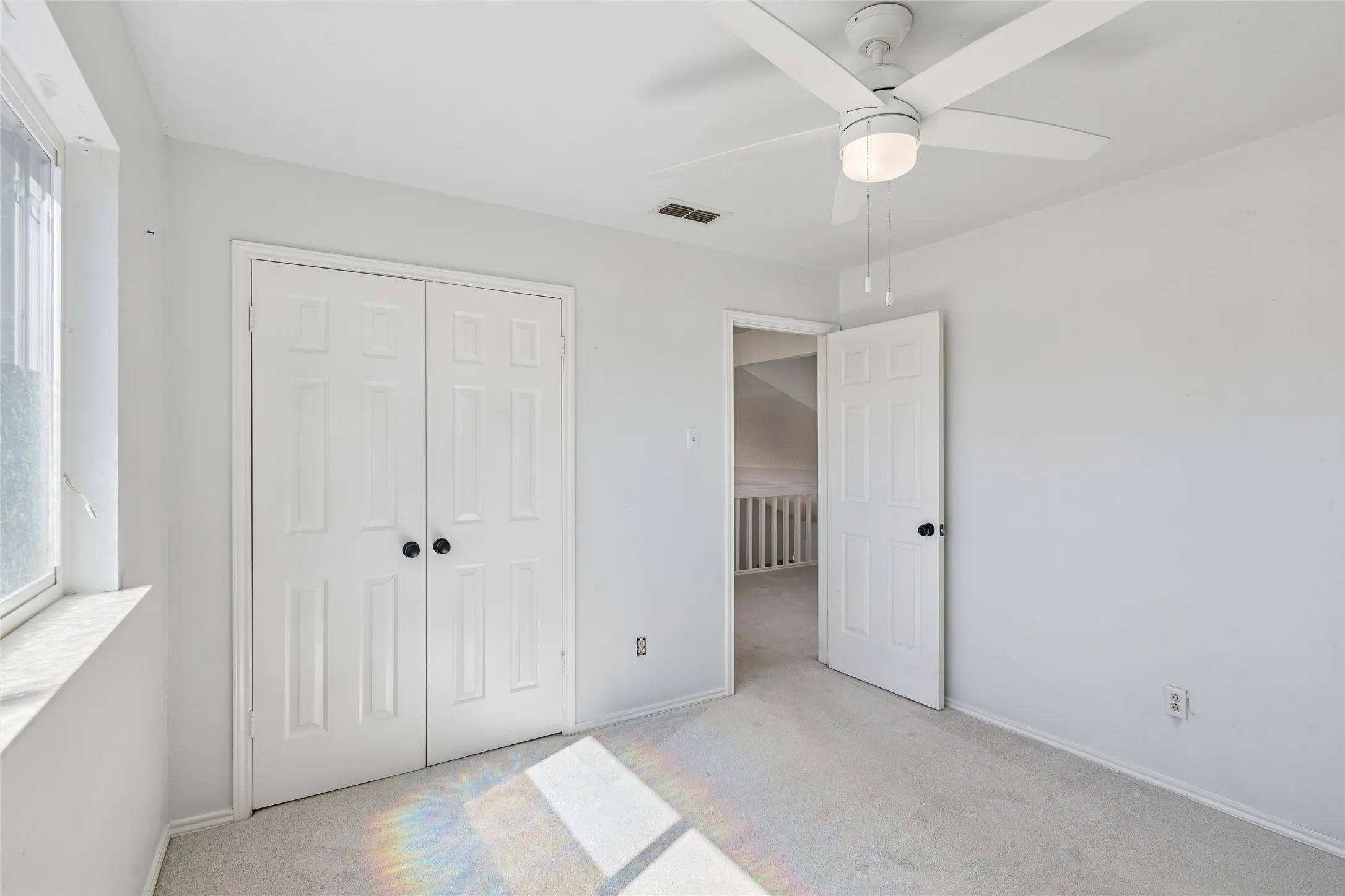 Bedroom 3 is separate from bedroom 2 and off the loft as well.