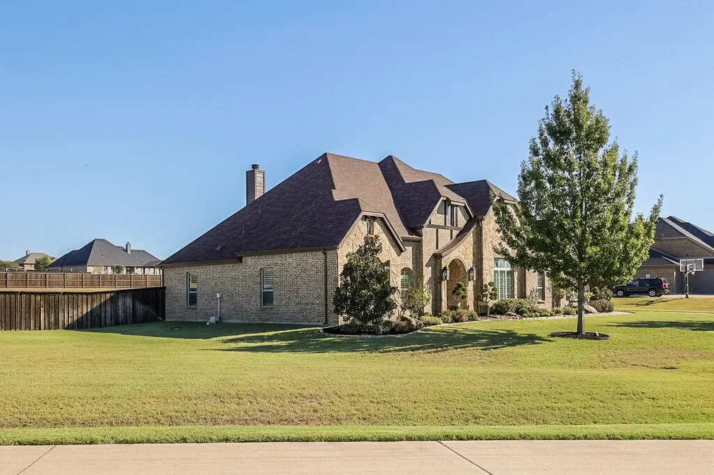 Brick exterior with arched entry