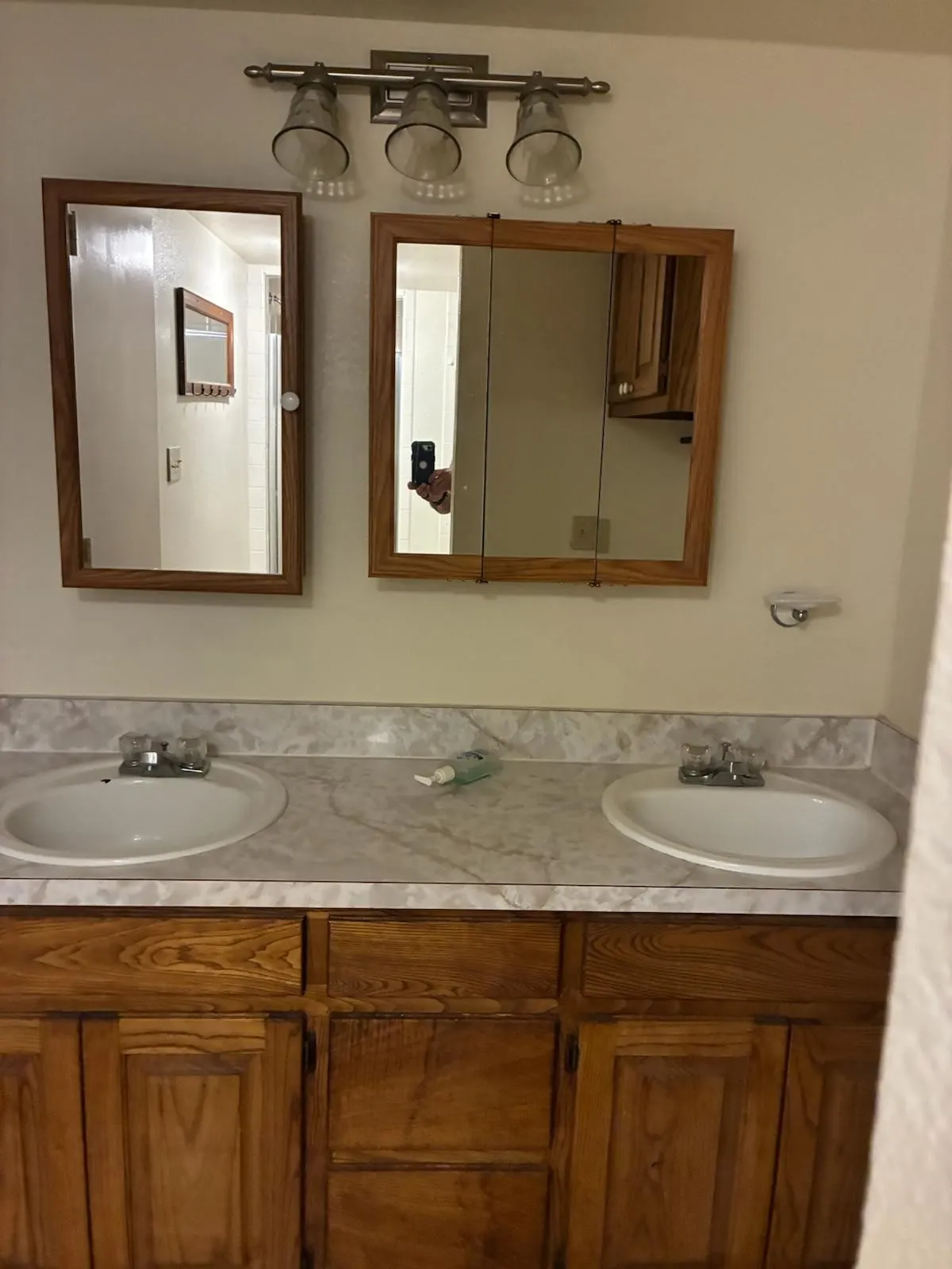 Bathroom with double vanity