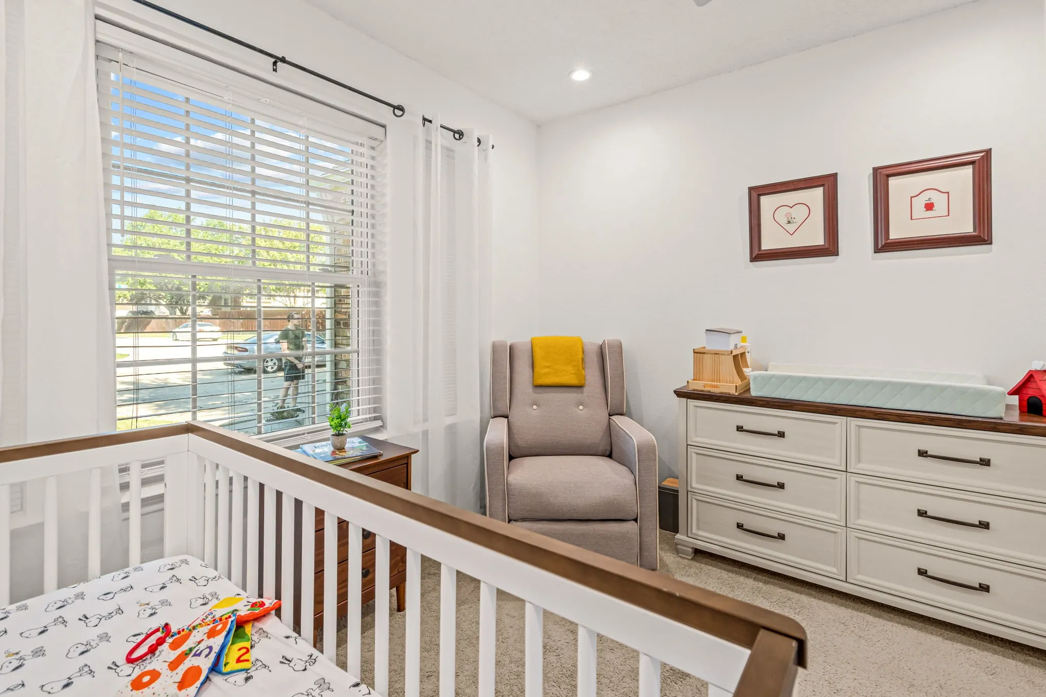 secondary bedroom with Murphy bed.
