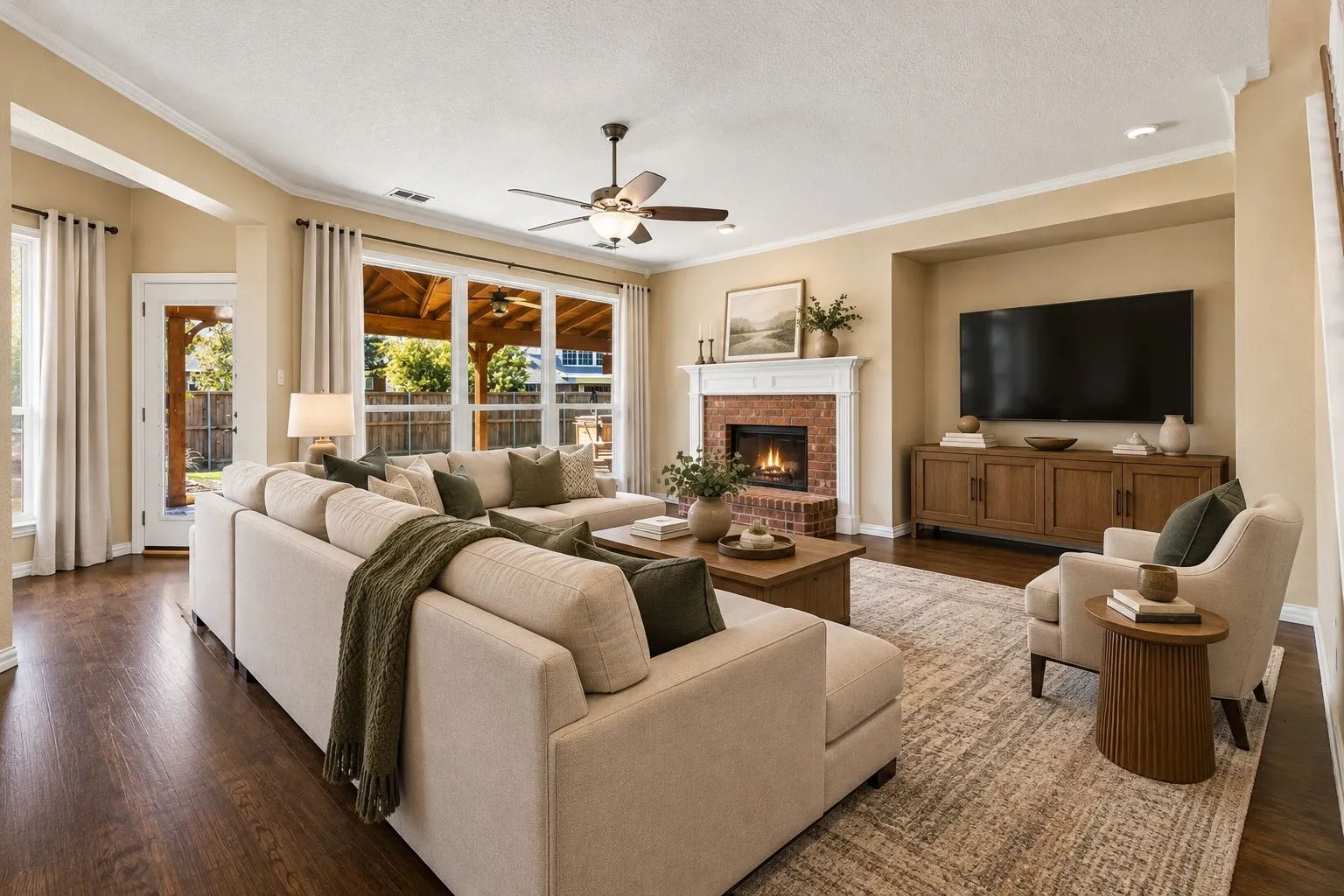 Living Room—Virtually Staged