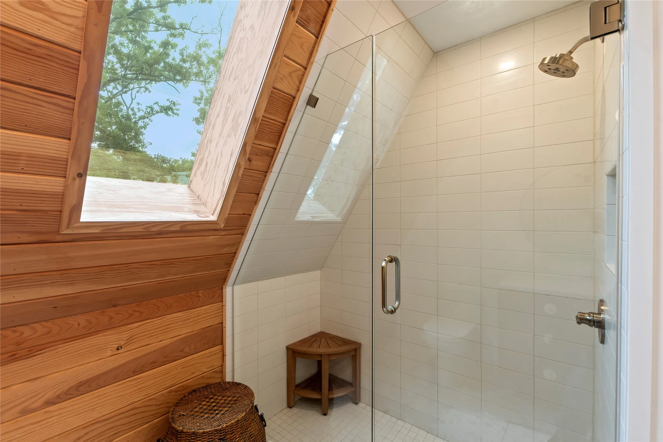Guest bathroom shower on first floor